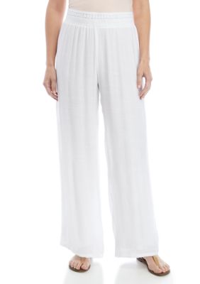 New Directions® Pull On Linen Slub Palazzo Pants | belk