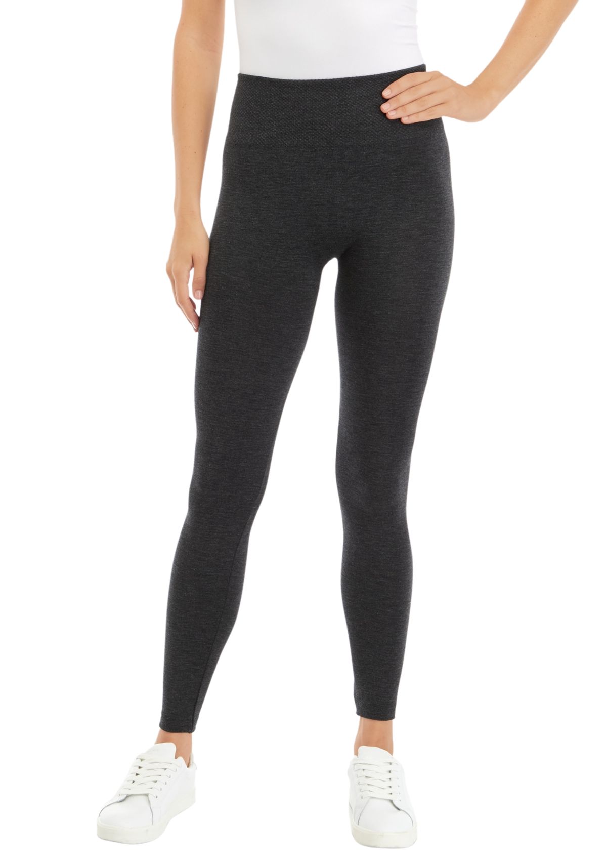 Womens Heather Fleece Lined Leggings