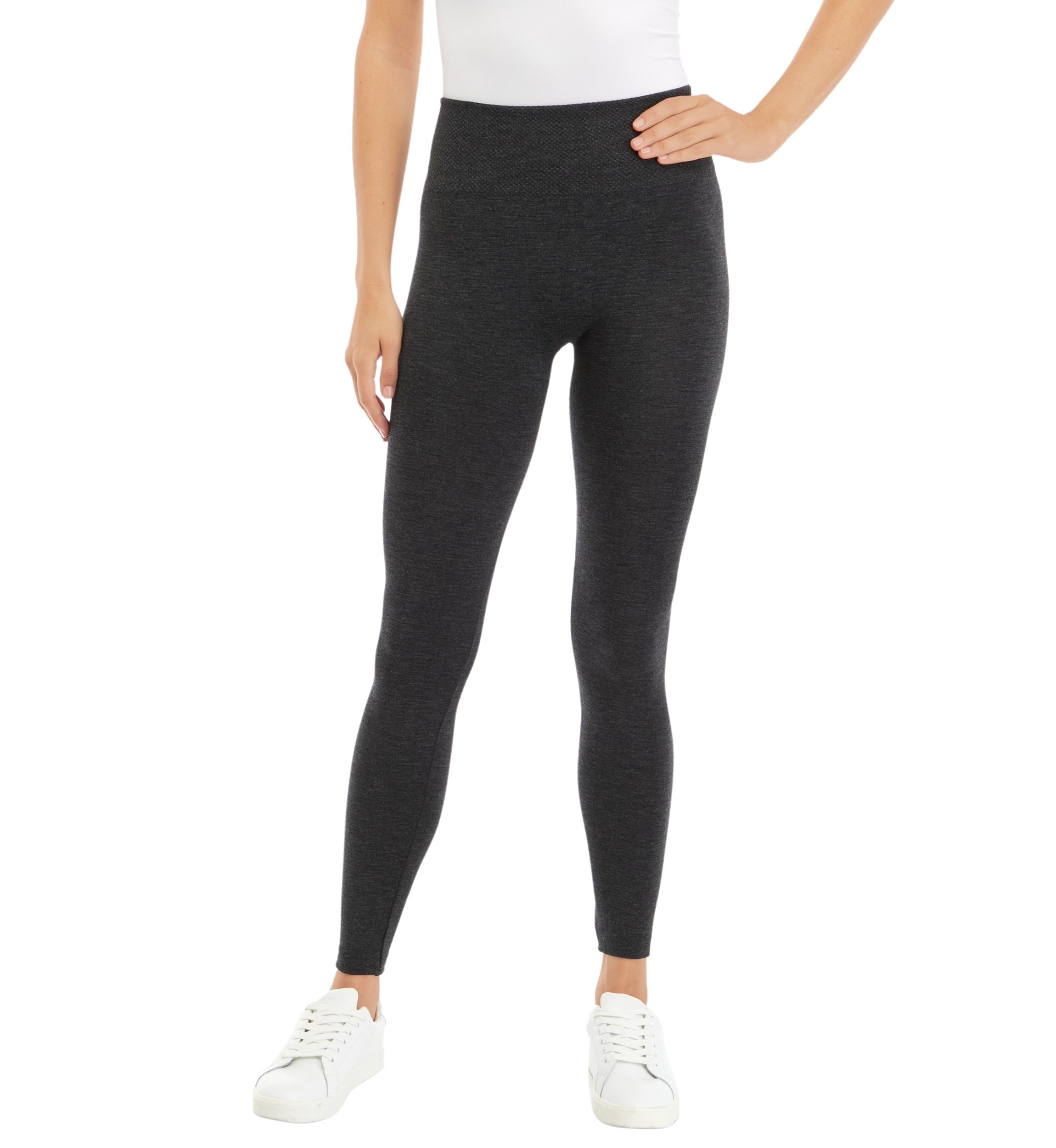 Womens Heather Fleece Lined Leggings