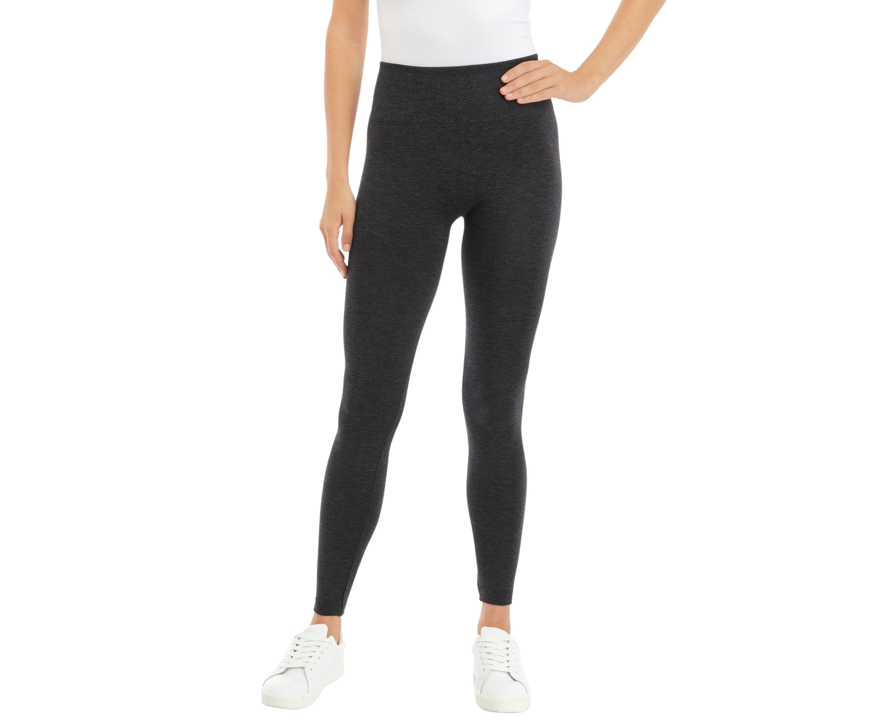 Womens Heather Fleece Lined Leggings