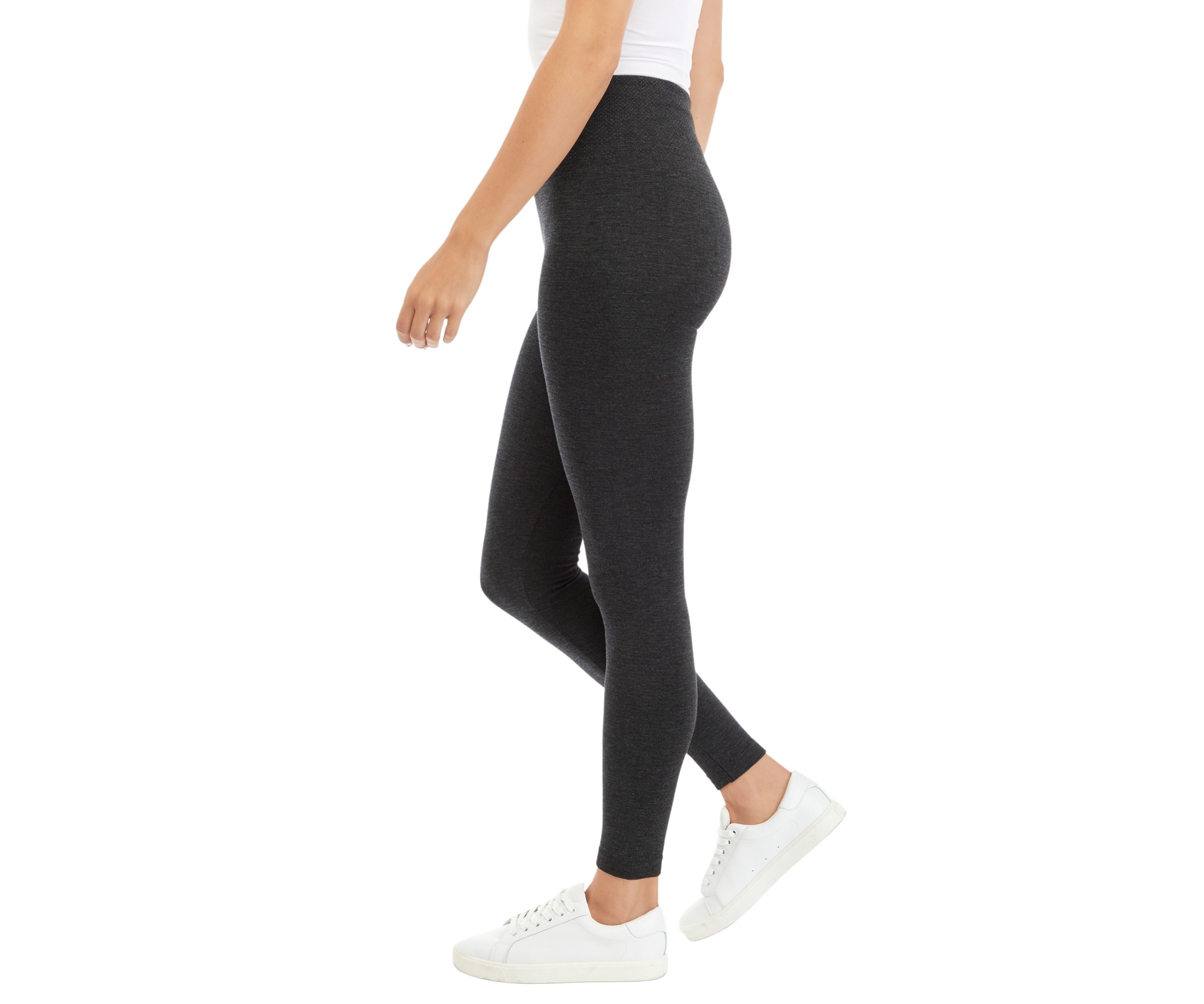Womens Heather Fleece Lined Leggings