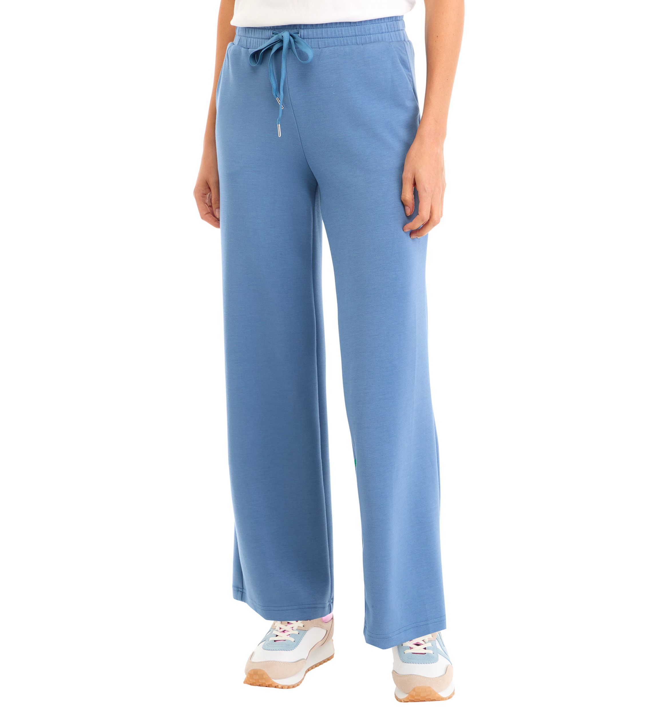 Tie Waist Wide Leg Pants