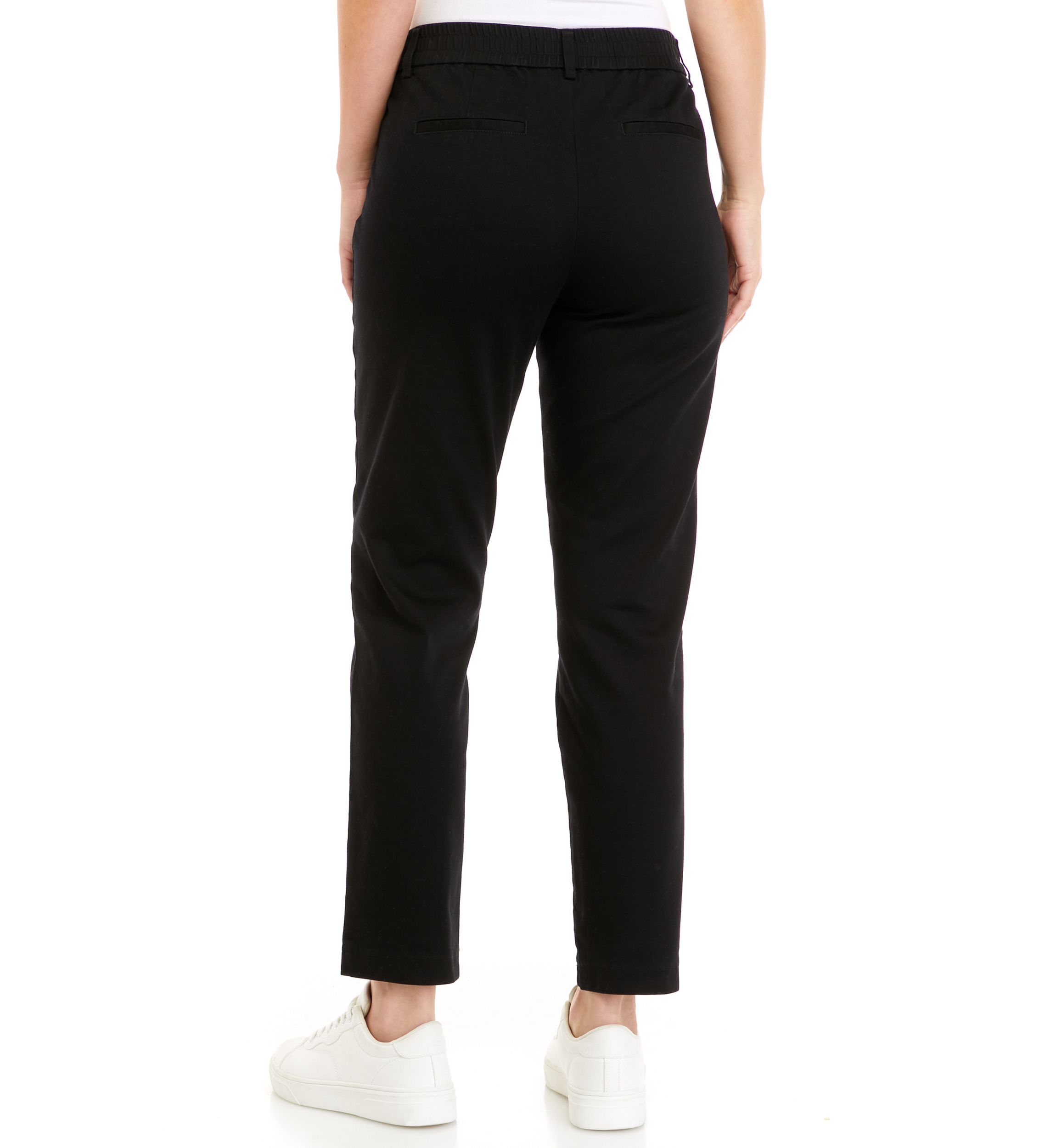 Womens Elastic Back Twill Pants