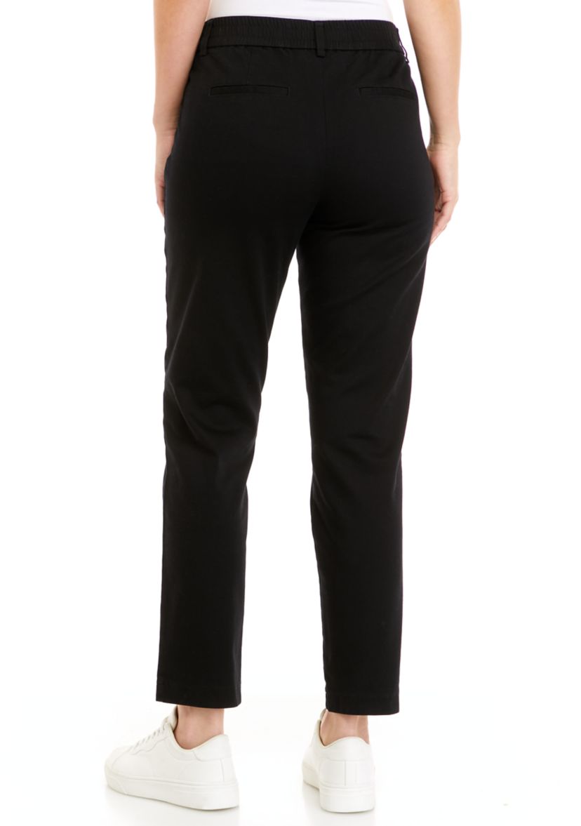 Womens Elastic Back Twill Pants