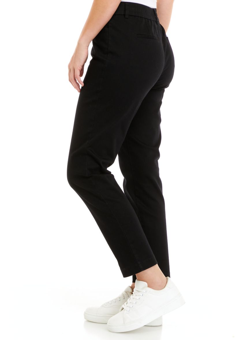 Womens Elastic Back Twill Pants