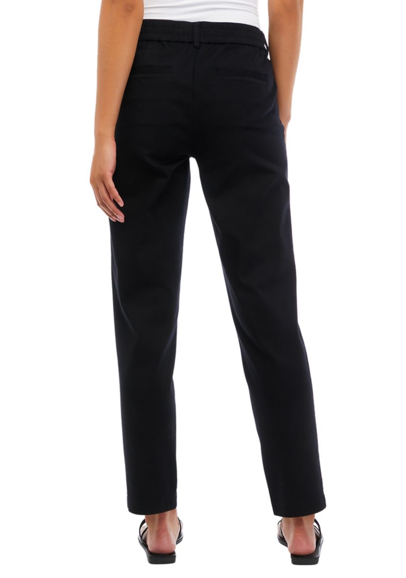 Womens Elastic Back Straight Leg Pants