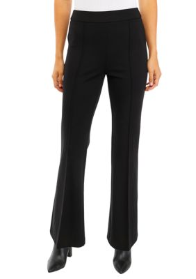 Petite Ponte Pull On Palazzo Crop Pant