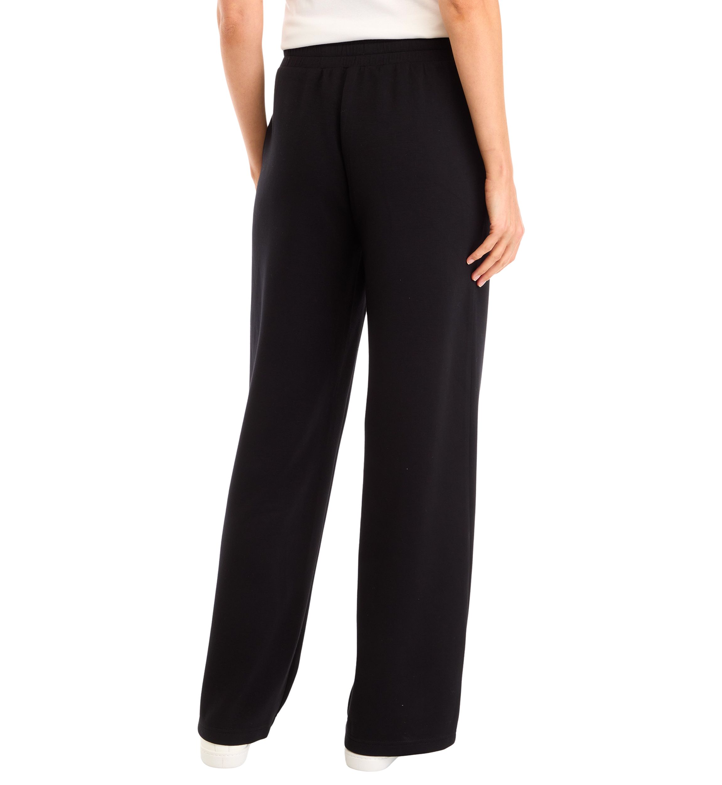 Petite Tie Waist Wide Leg Pants 
