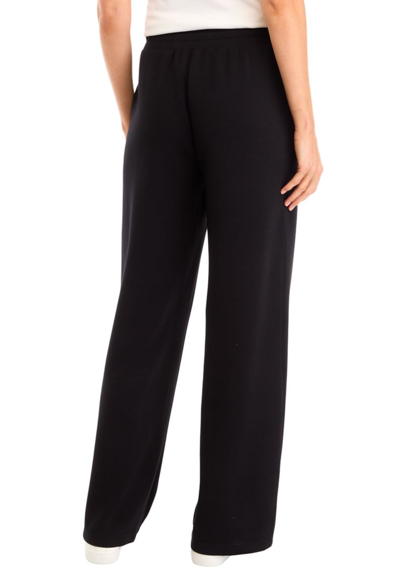 Petite Tie Waist Wide Leg Pants 