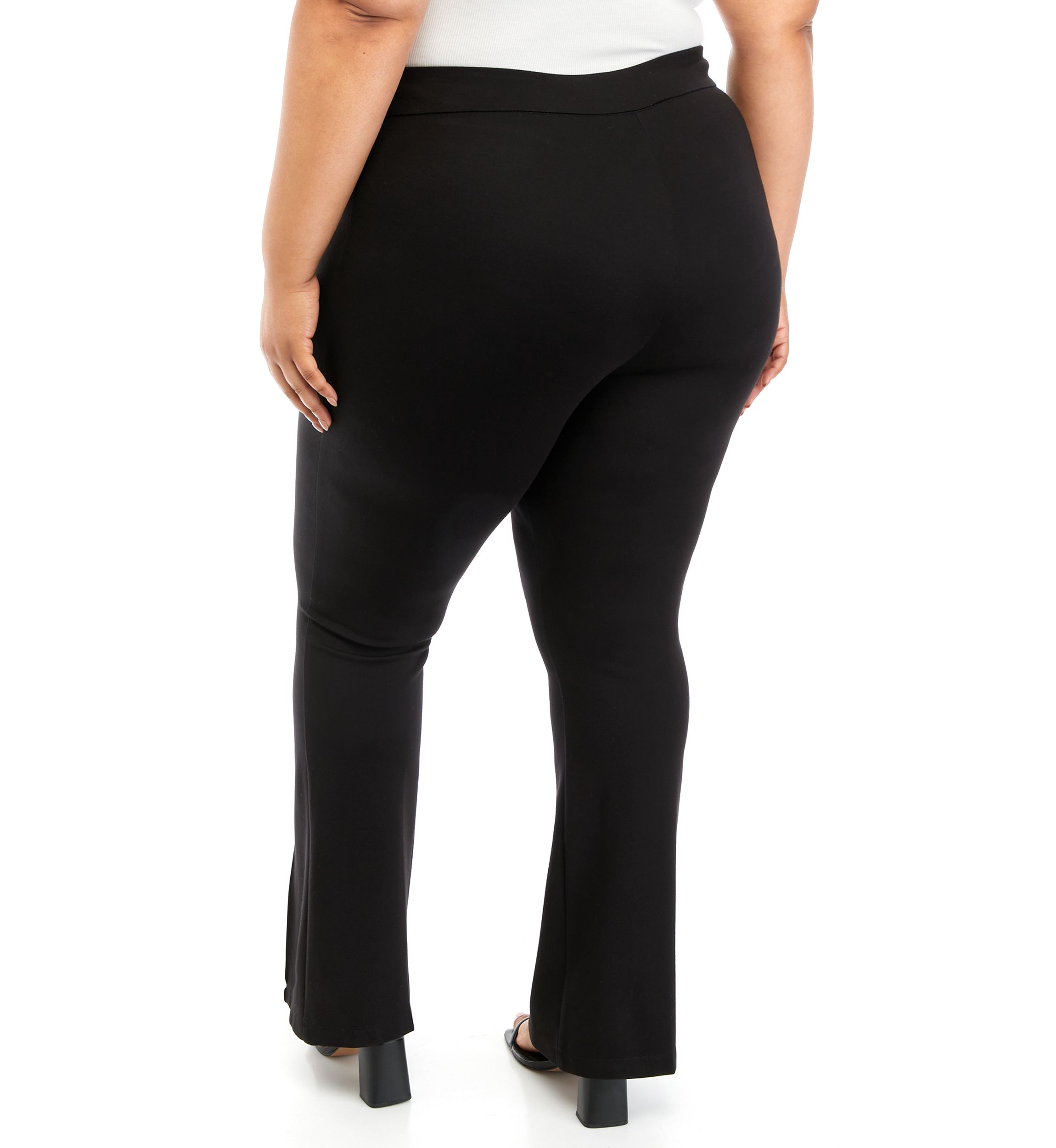 Plus Size Ponte Flare Pants