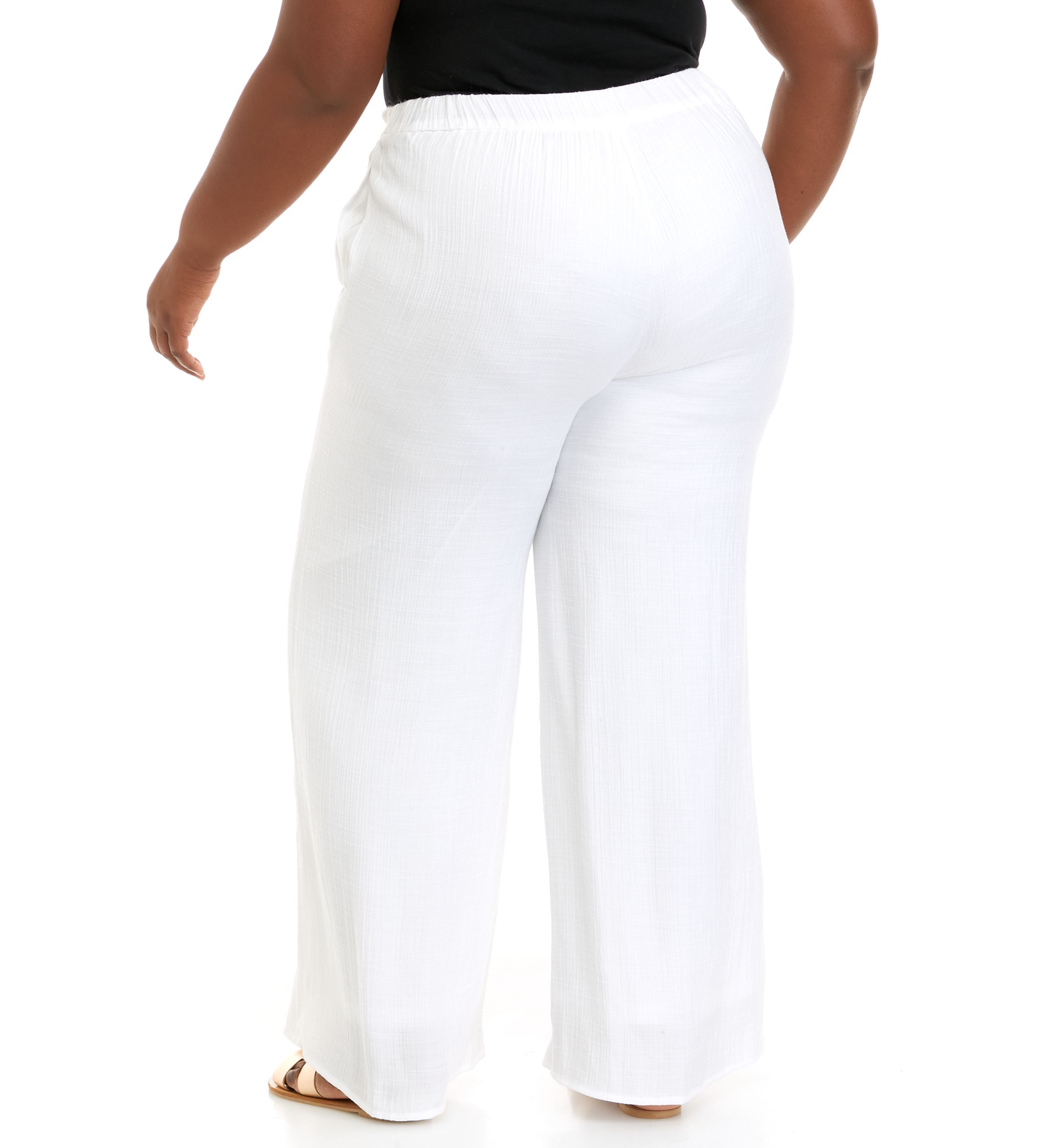 Plus Size Clean Front Pants
