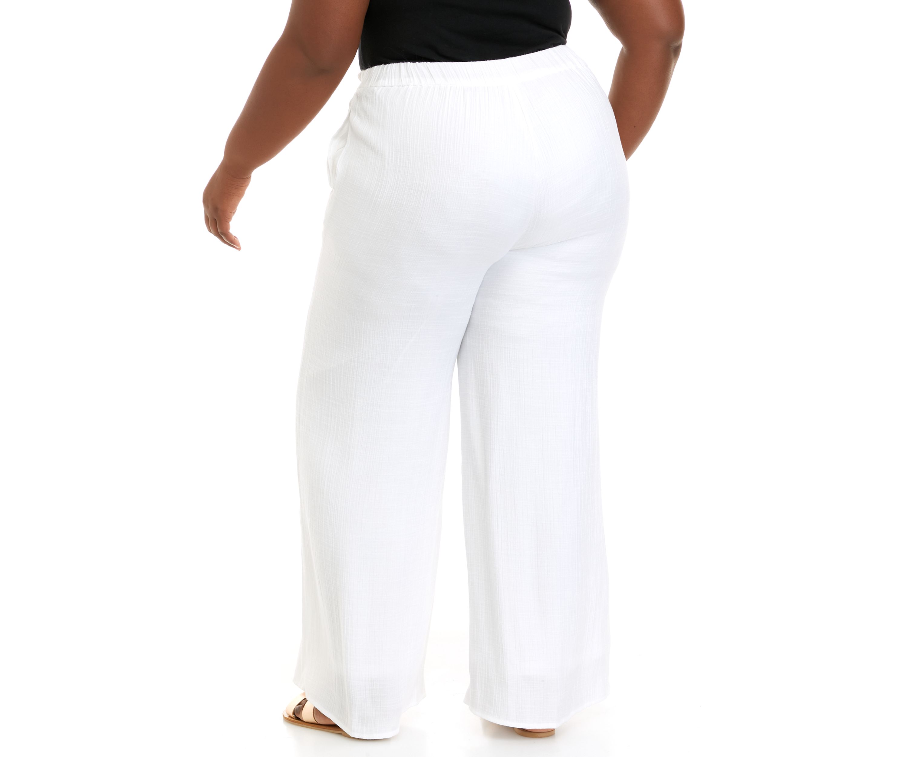Plus Size Clean Front Pants