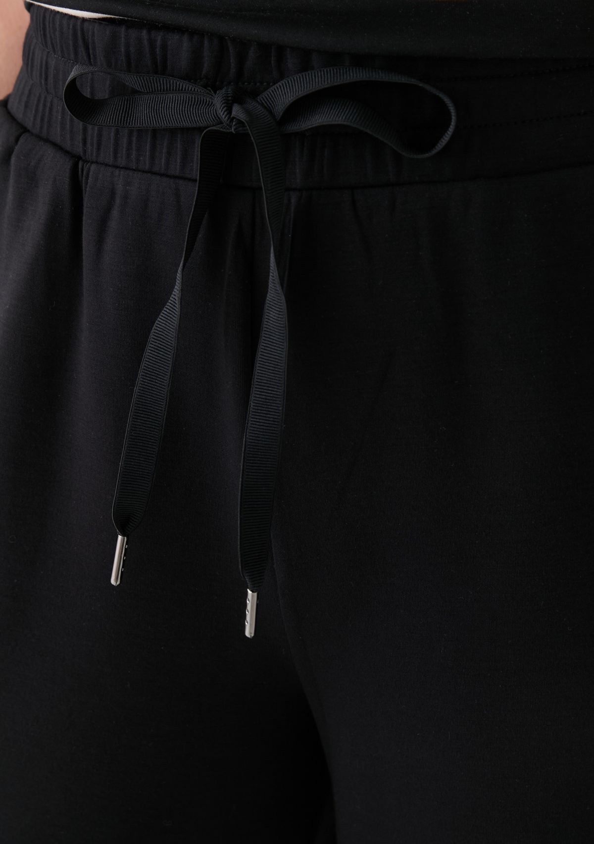 Womens Cropped Wide Leg Pants