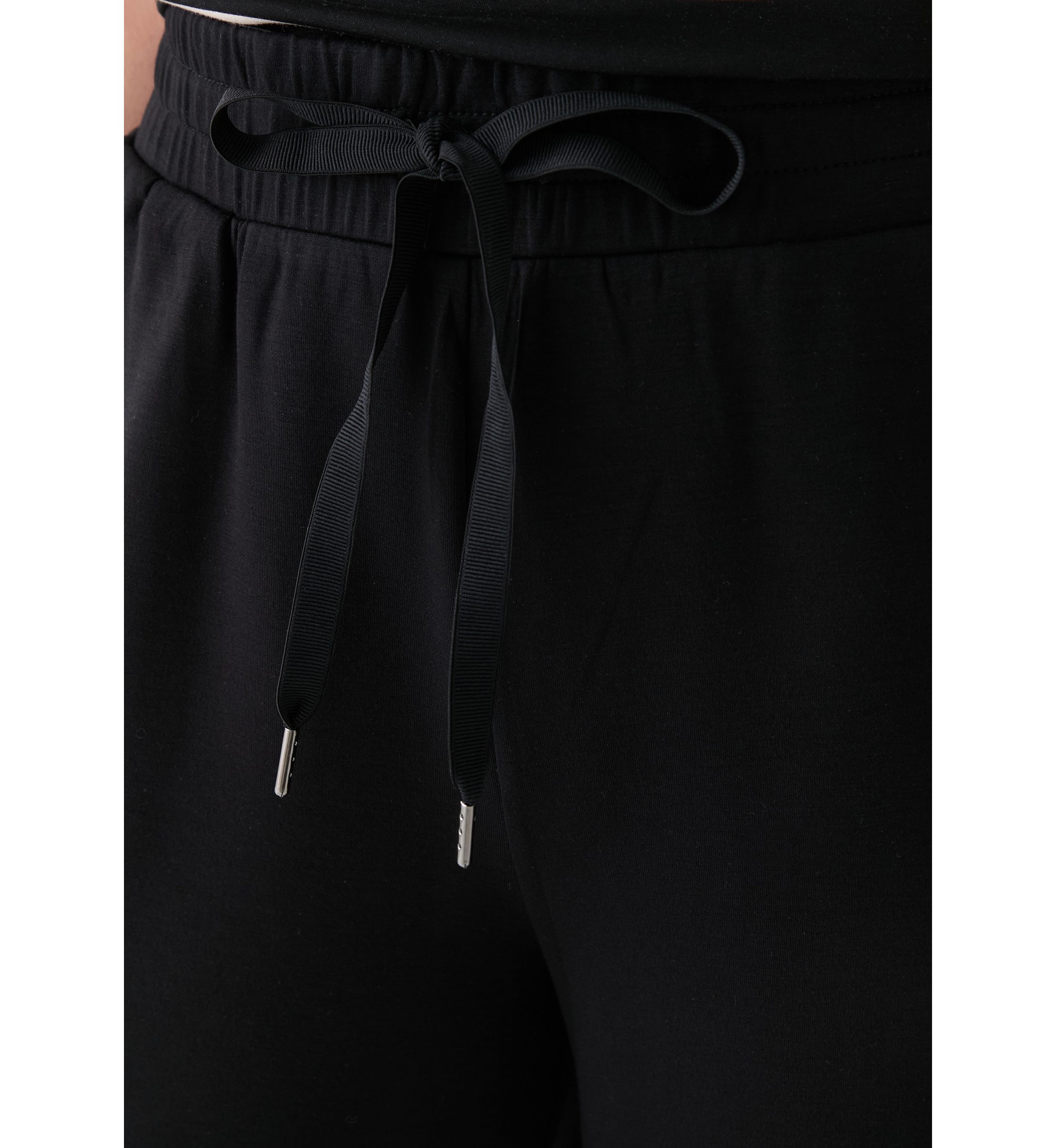 Womens Cropped Wide Leg Pants