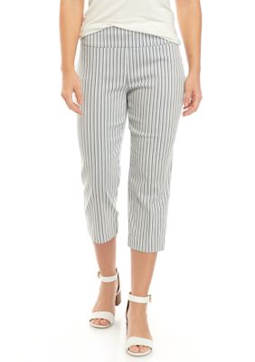 New DirectionsNew Directions Women's Millennium Stripe Pull On Capri Pants  - | DailyMail