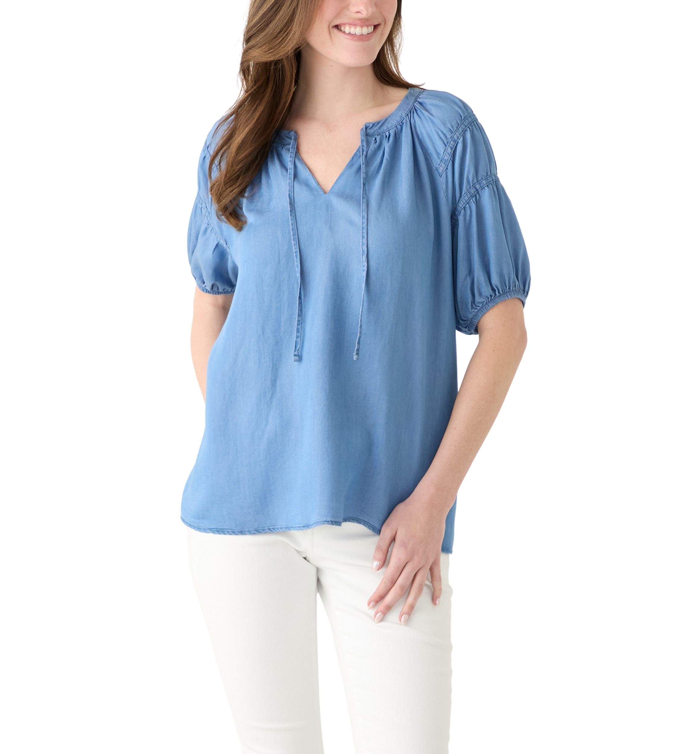 Womens Puff Sleeve Top