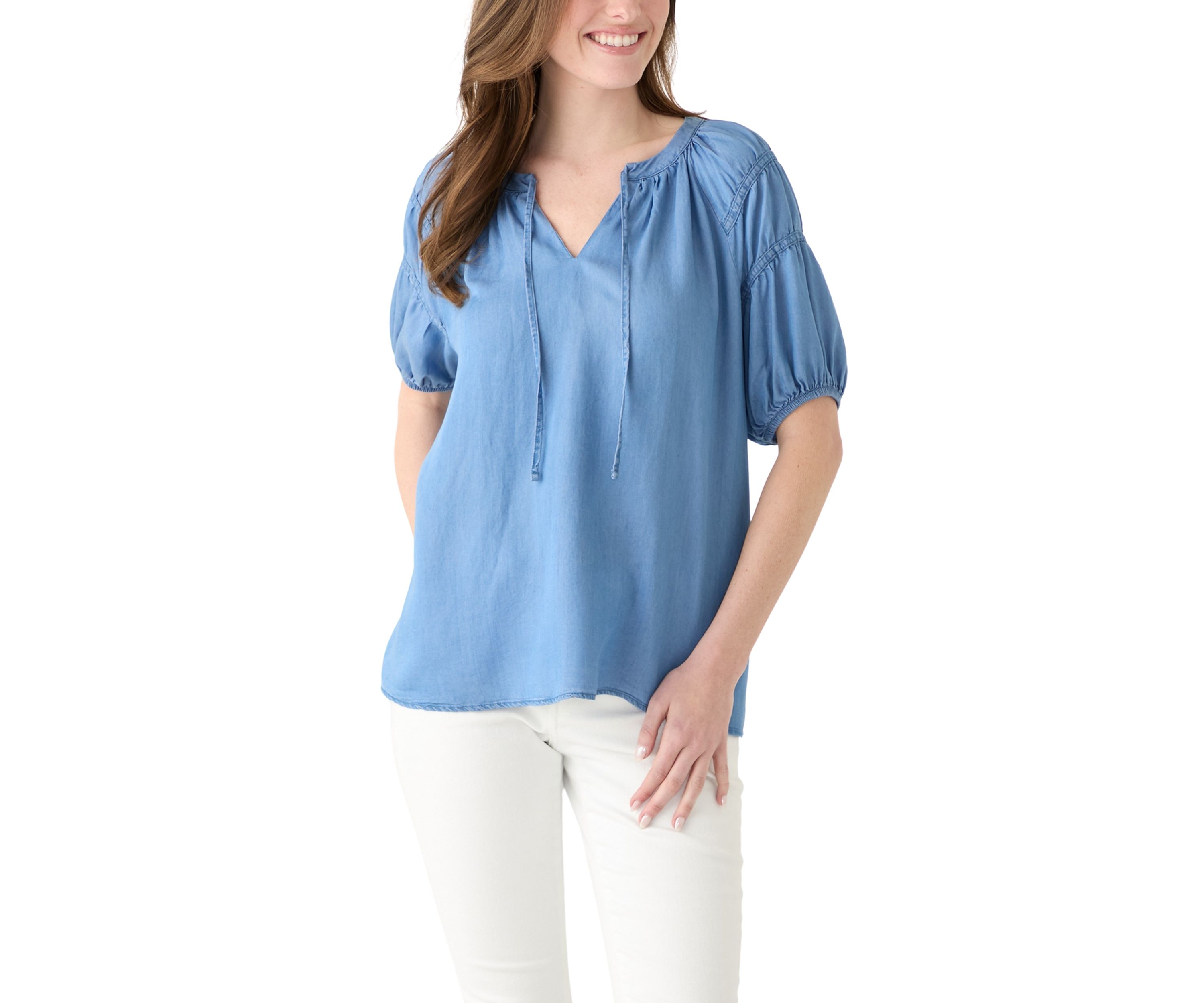 Womens Puff Sleeve Top