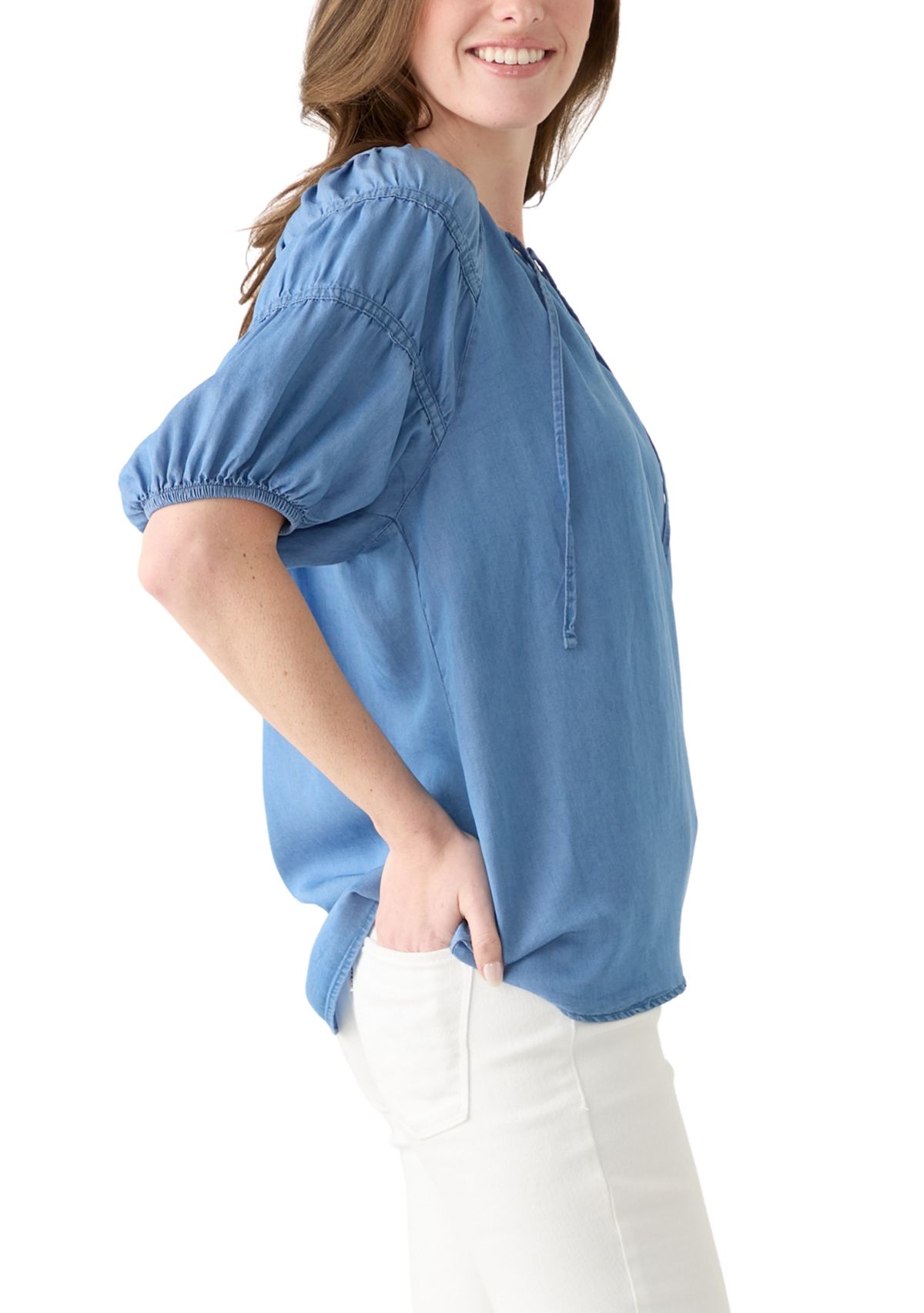 Womens Puff Sleeve Top