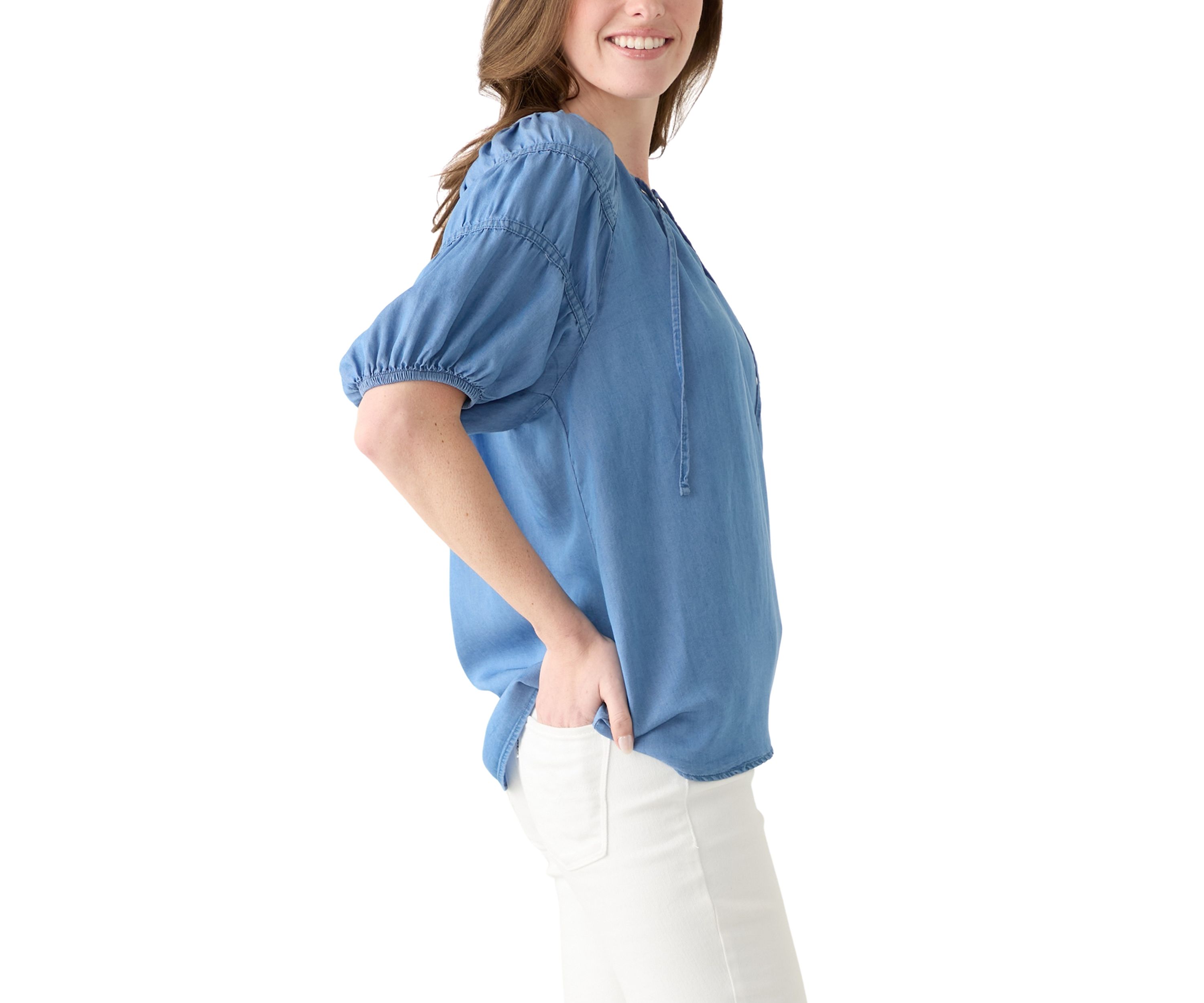 Womens Puff Sleeve Top