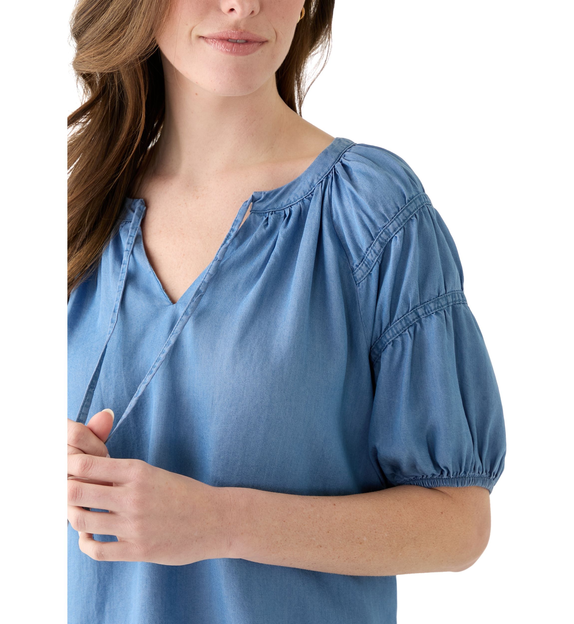 Womens Puff Sleeve Top