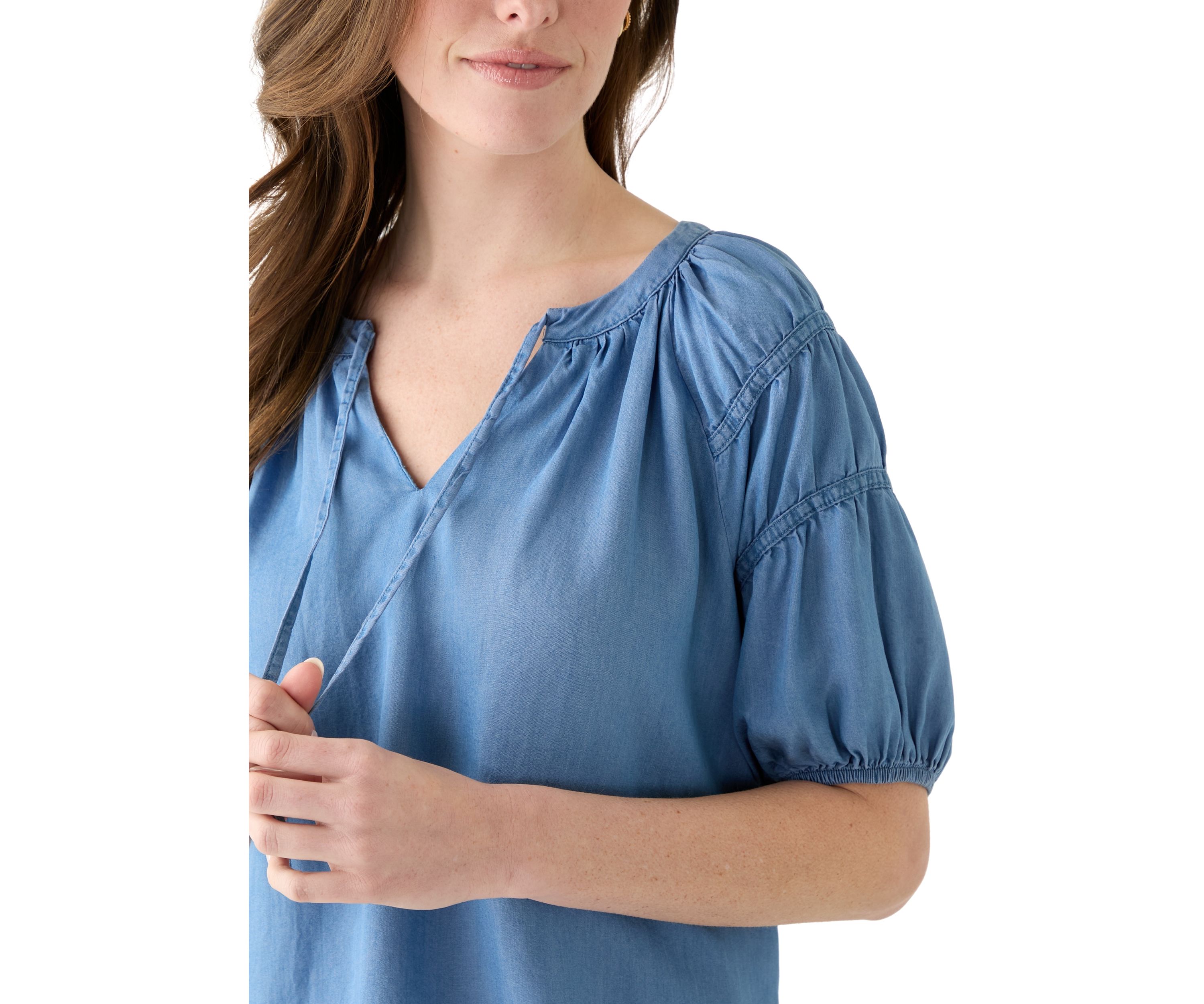Womens Puff Sleeve Top