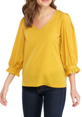 belk blouses womens sleeve tops