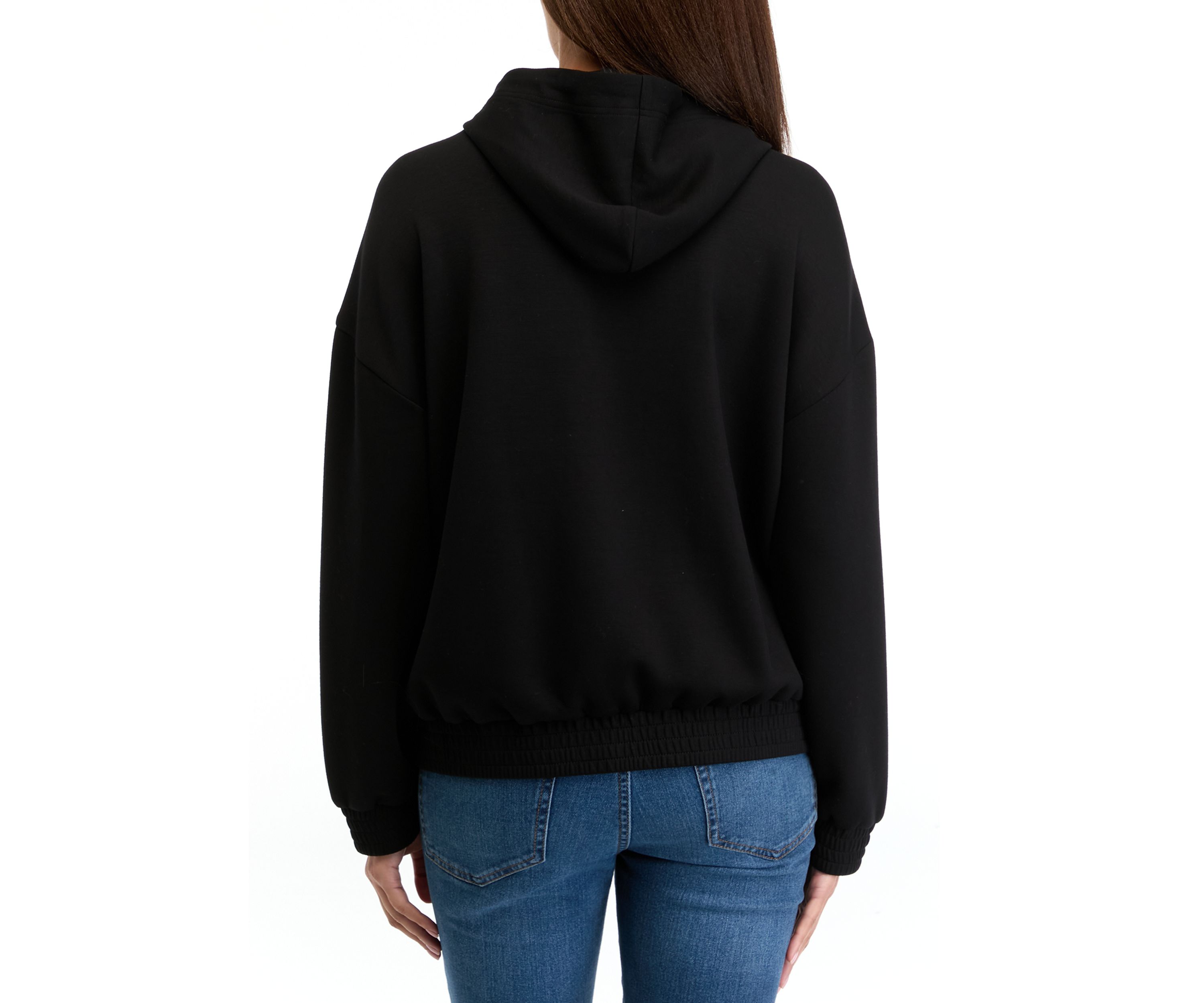 Womens Banded Bottom Hoodie