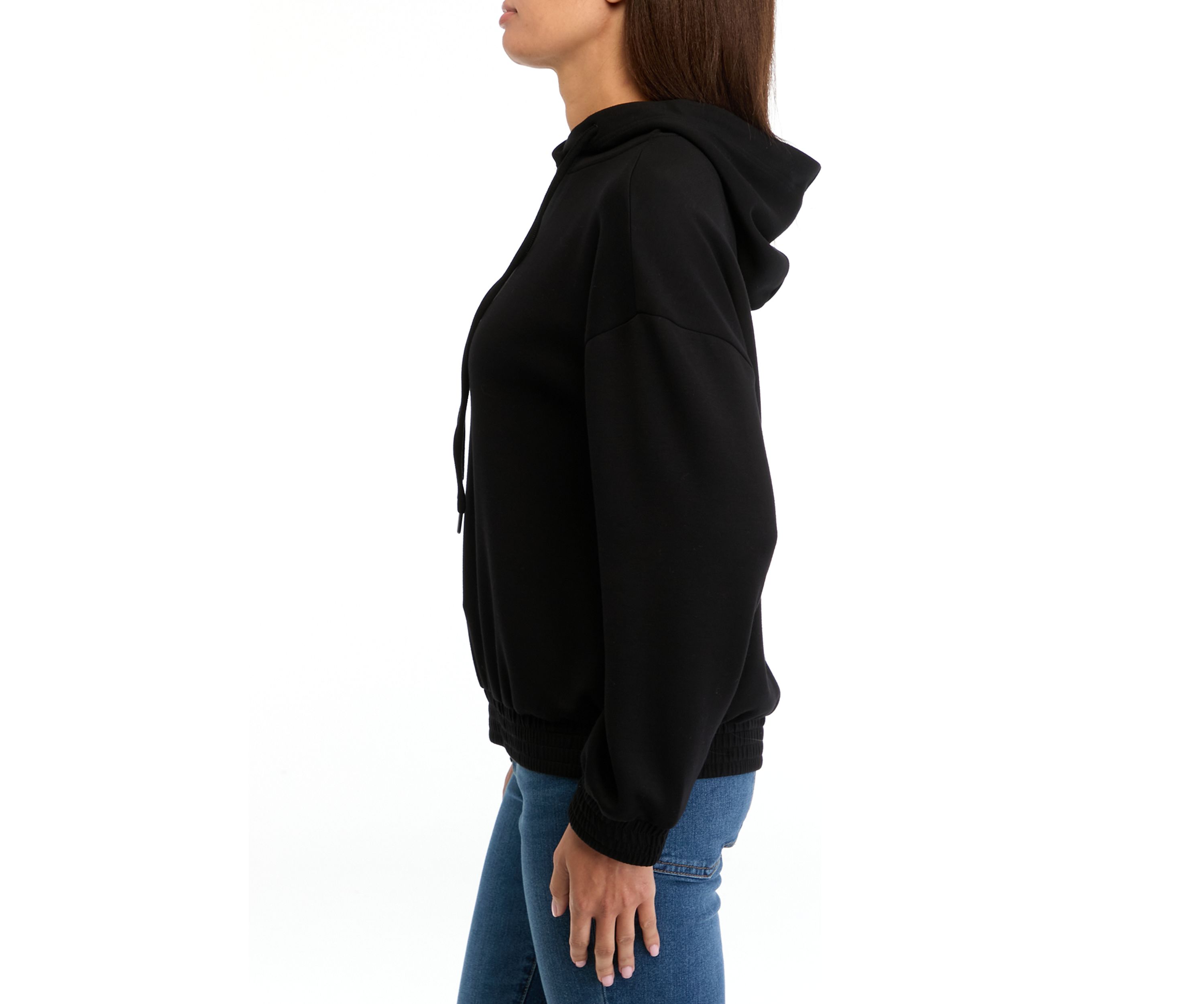Womens Banded Bottom Hoodie