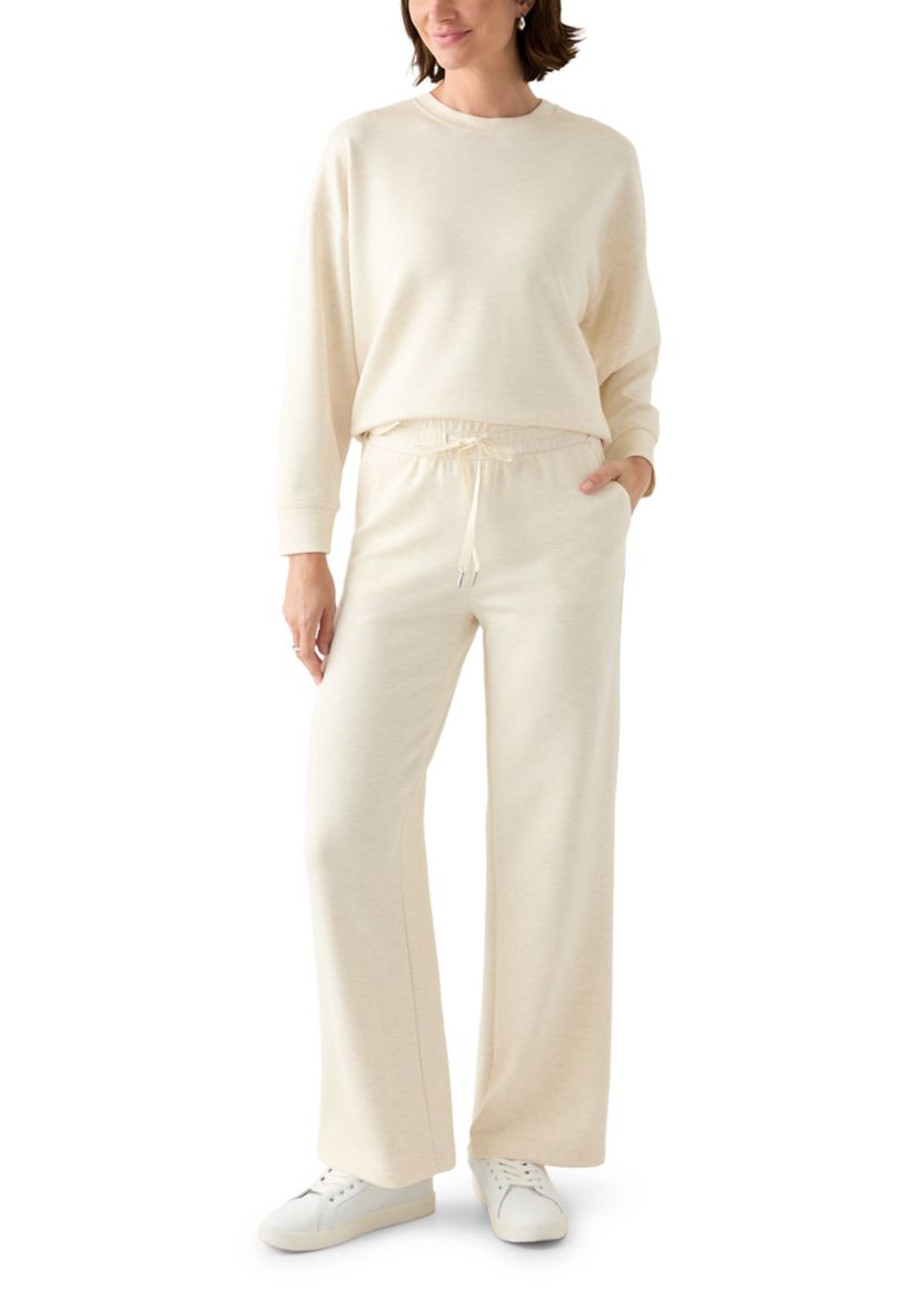 Womens Long Sleeve Oversized Free Flow Crew Neck Pullover
