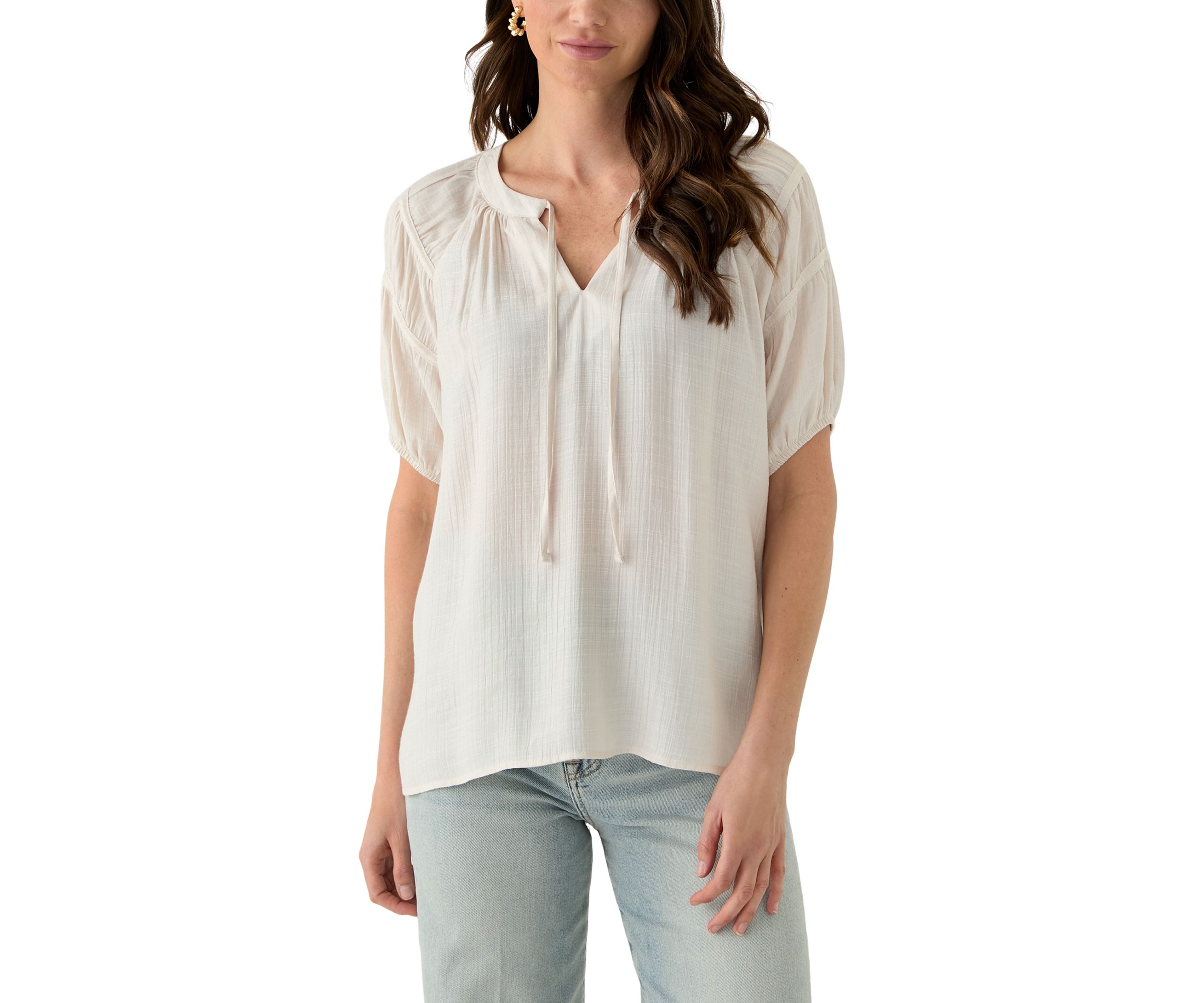Womens Puff Sleeve Blouse