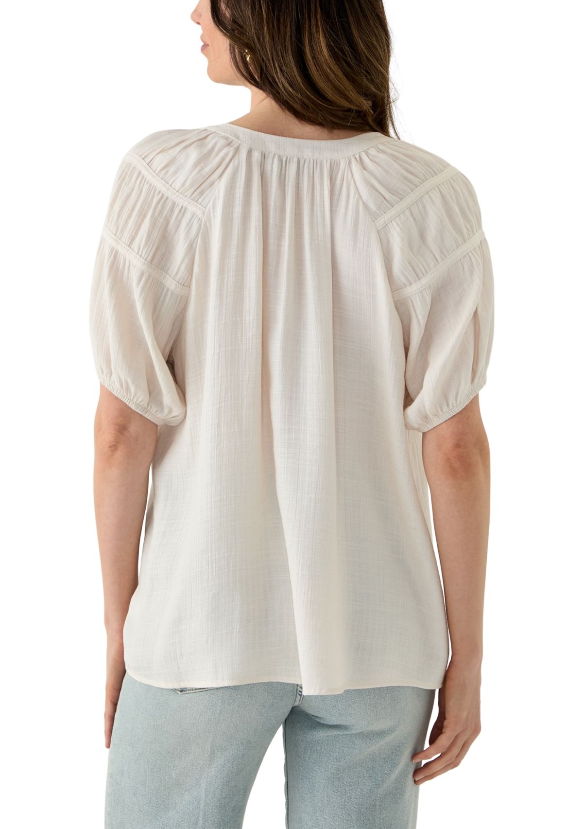 Womens Puff Sleeve Blouse
