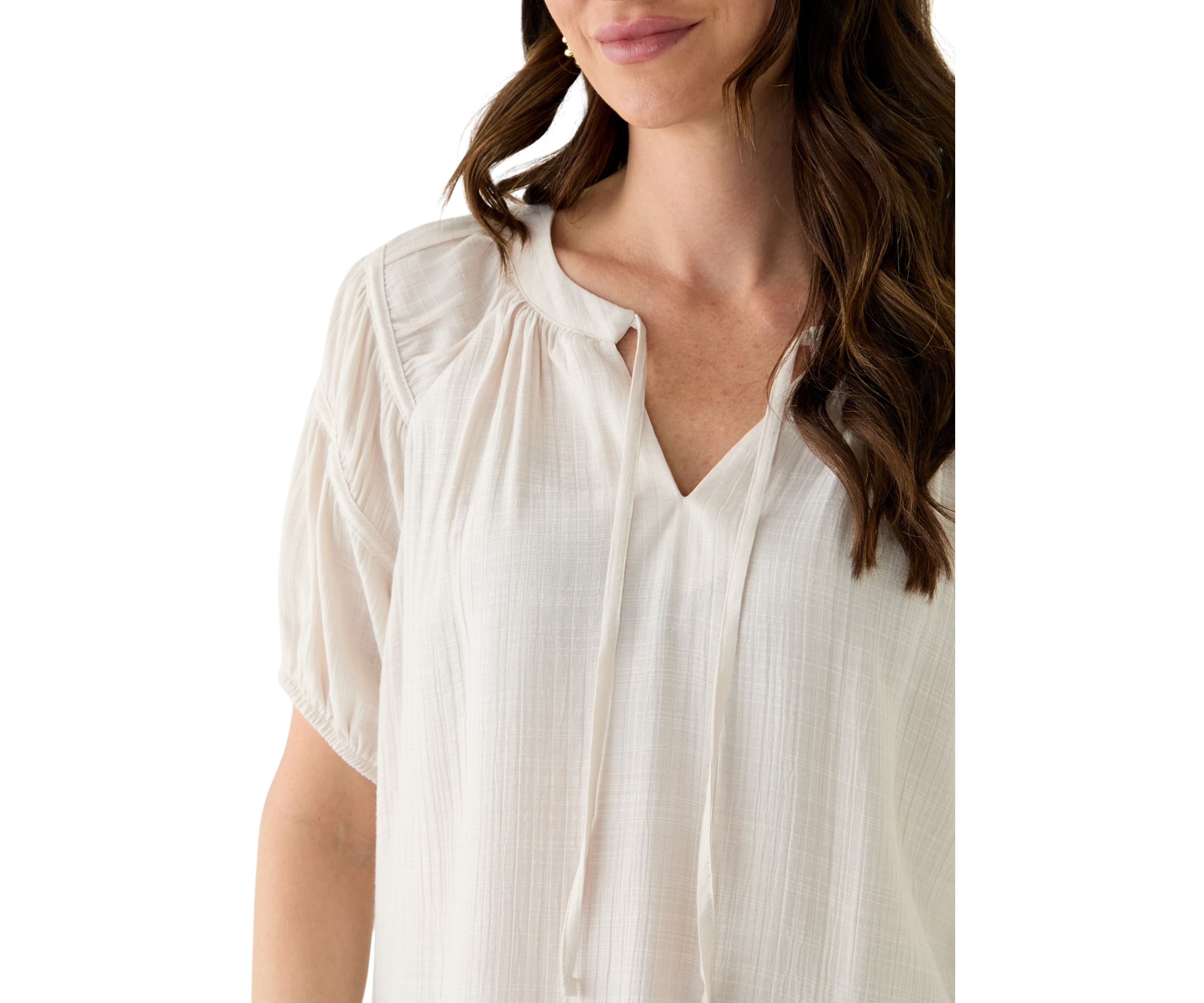 Womens Puff Sleeve Blouse