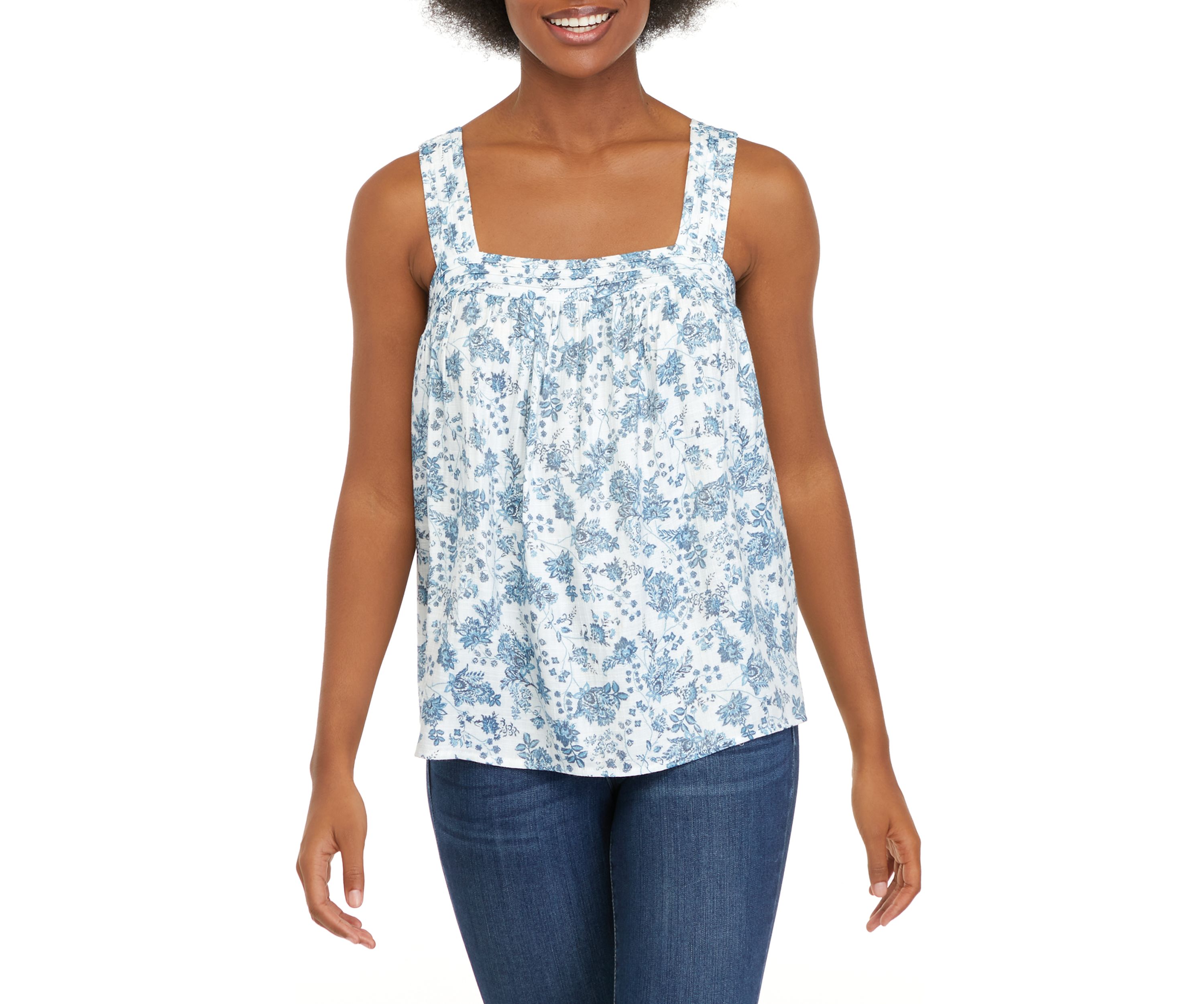 Womens Square Neck Tank Top 