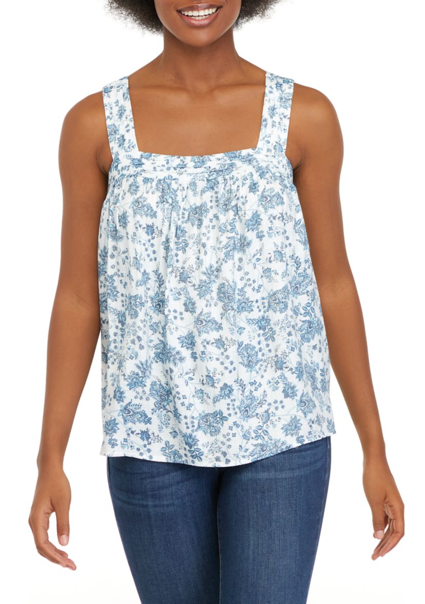 Womens Square Neck Tank Top 