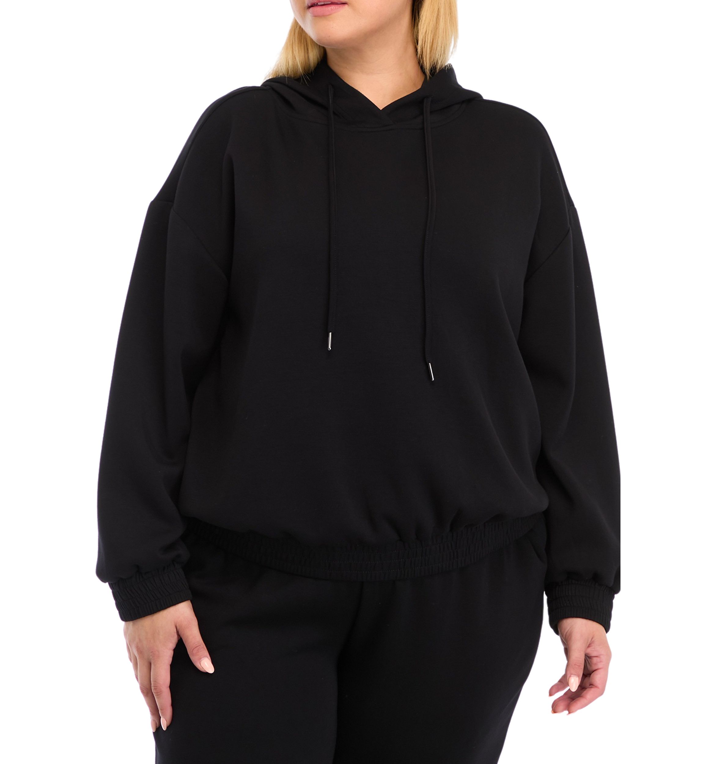 Plus Size Banded Bottom Sweatshirt