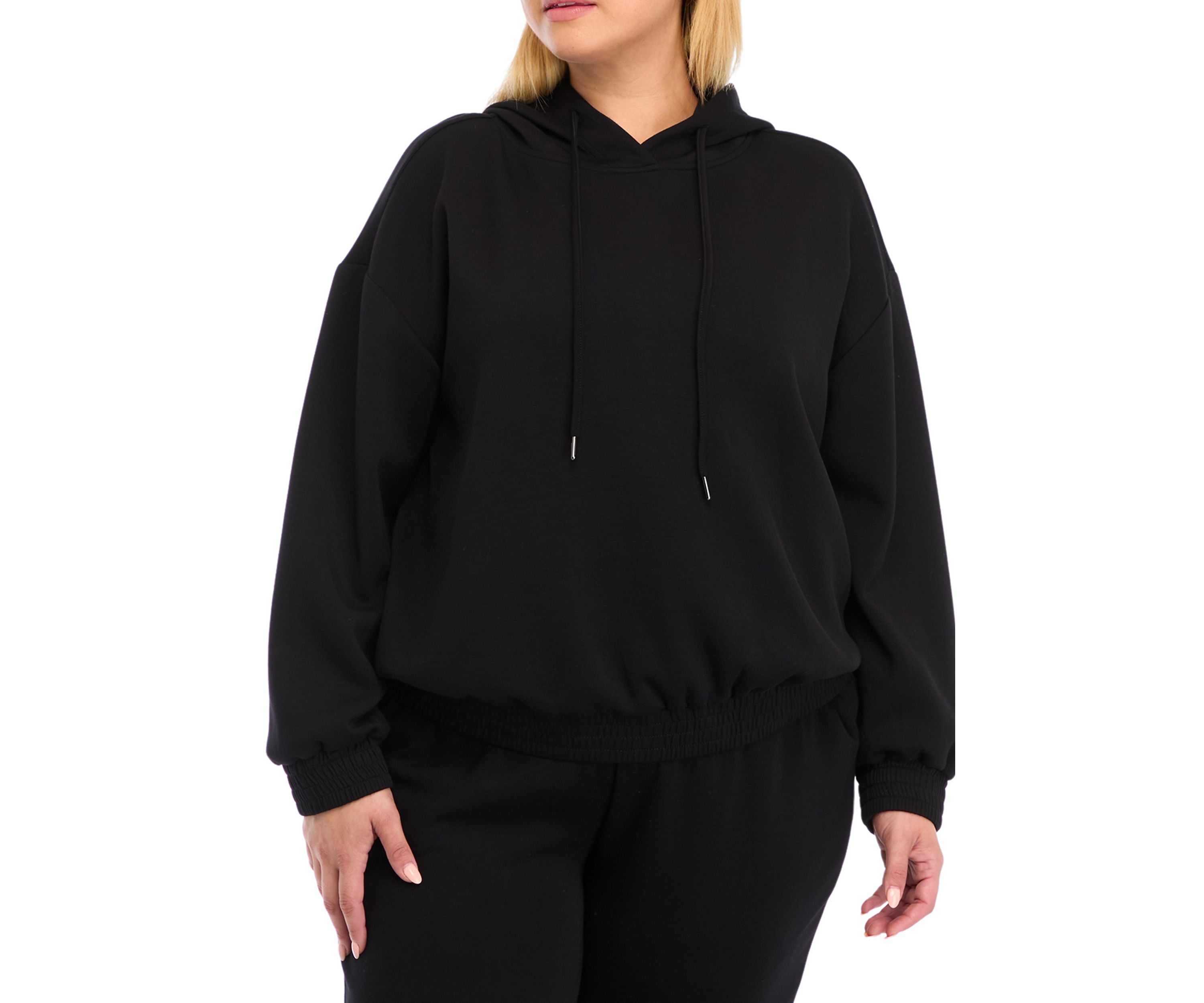 Plus Size Banded Bottom Sweatshirt