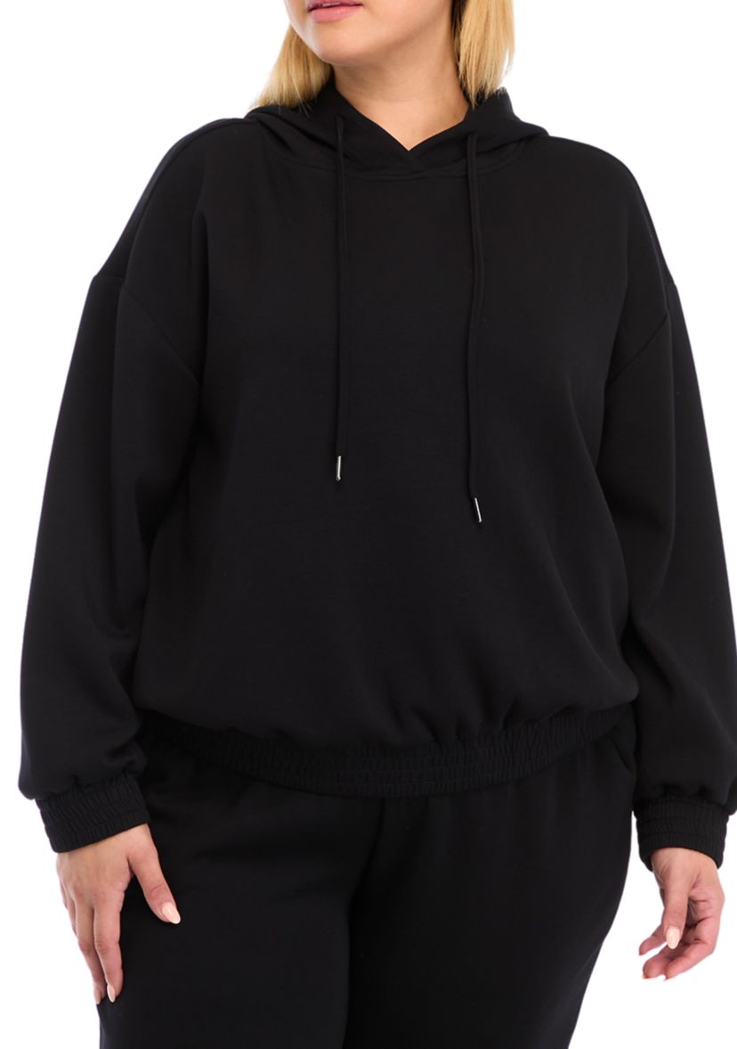 Plus Size Banded Bottom Sweatshirt