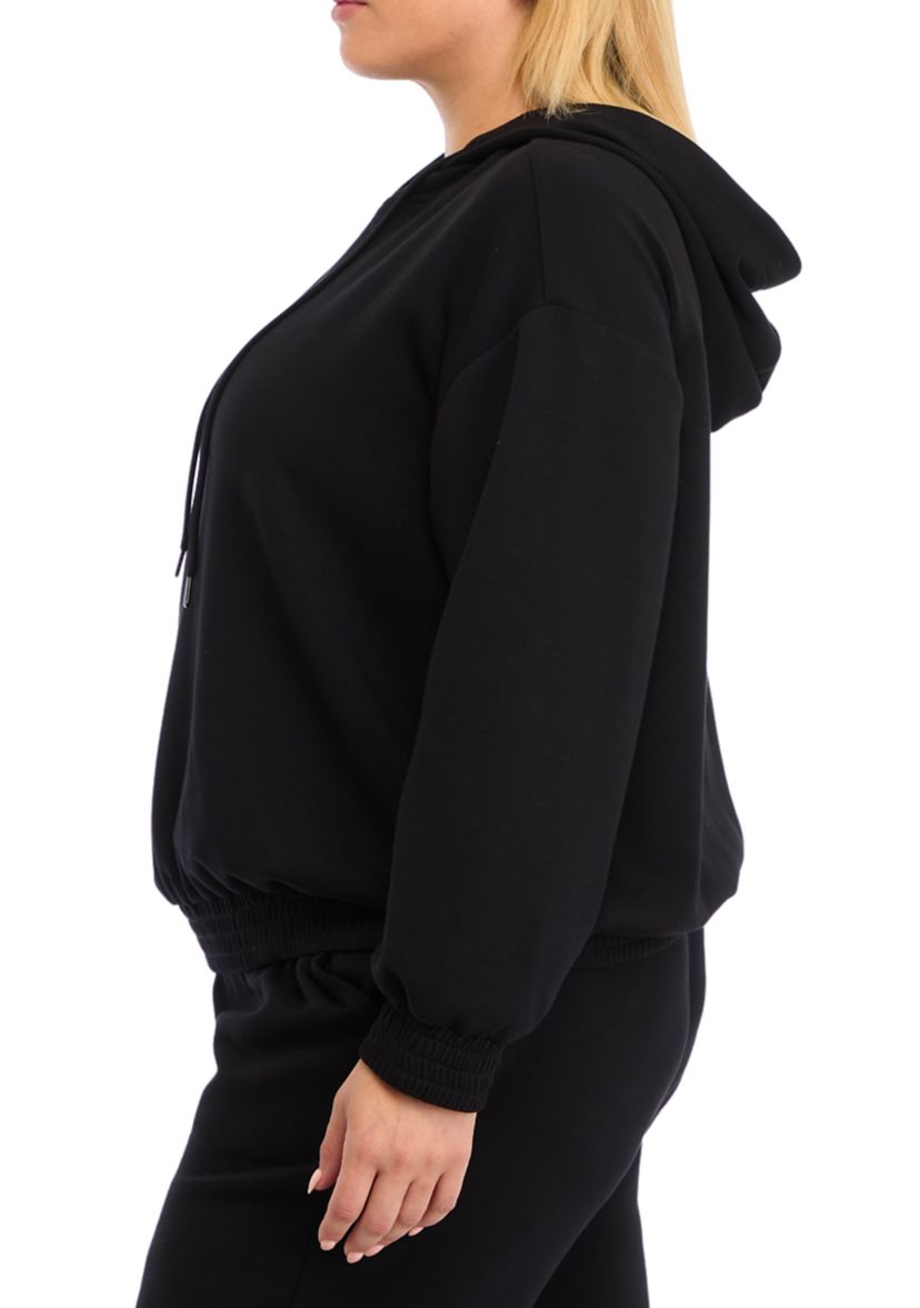 Plus Size Banded Bottom Sweatshirt