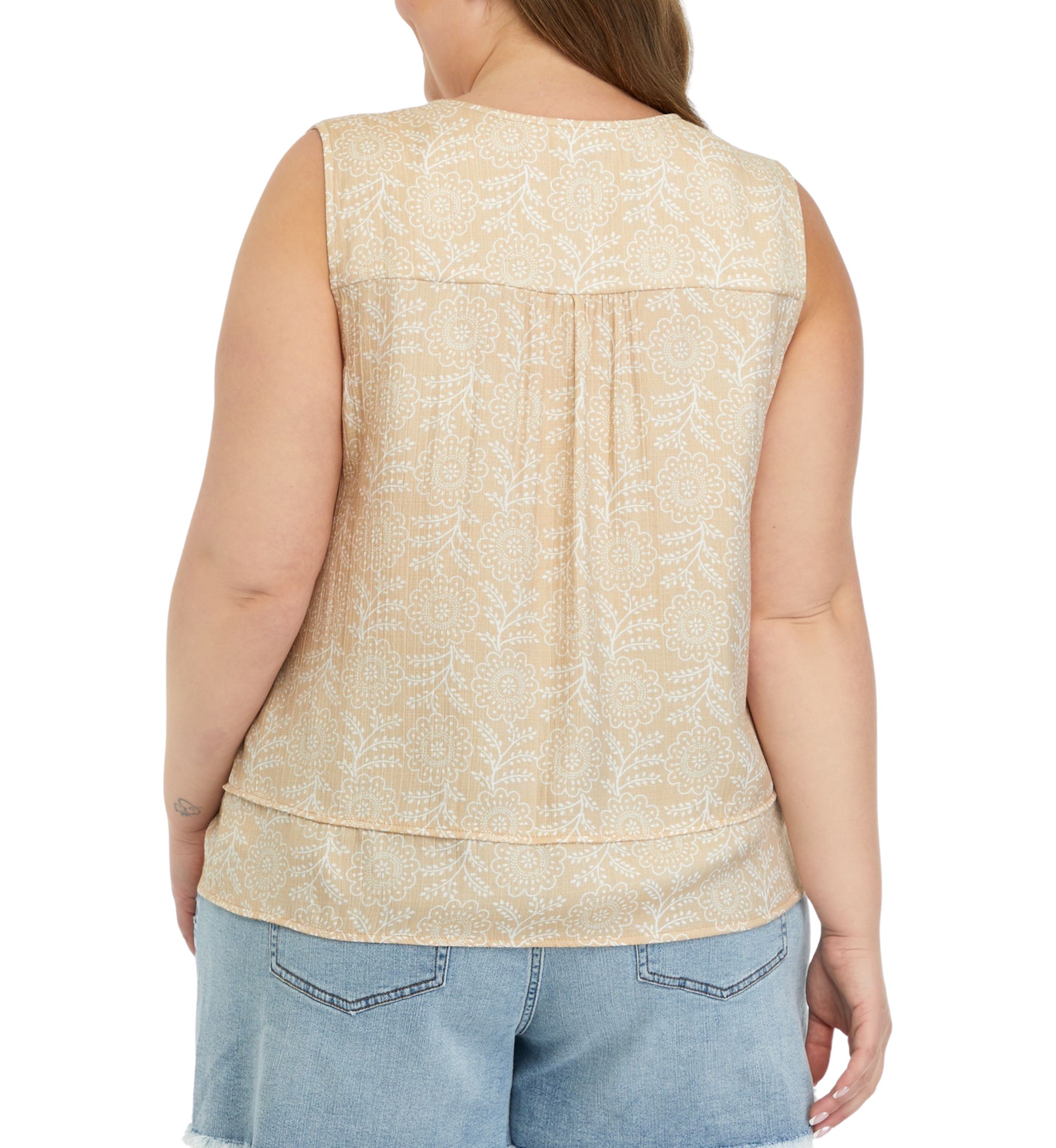 Plus Size Printed Tank 
