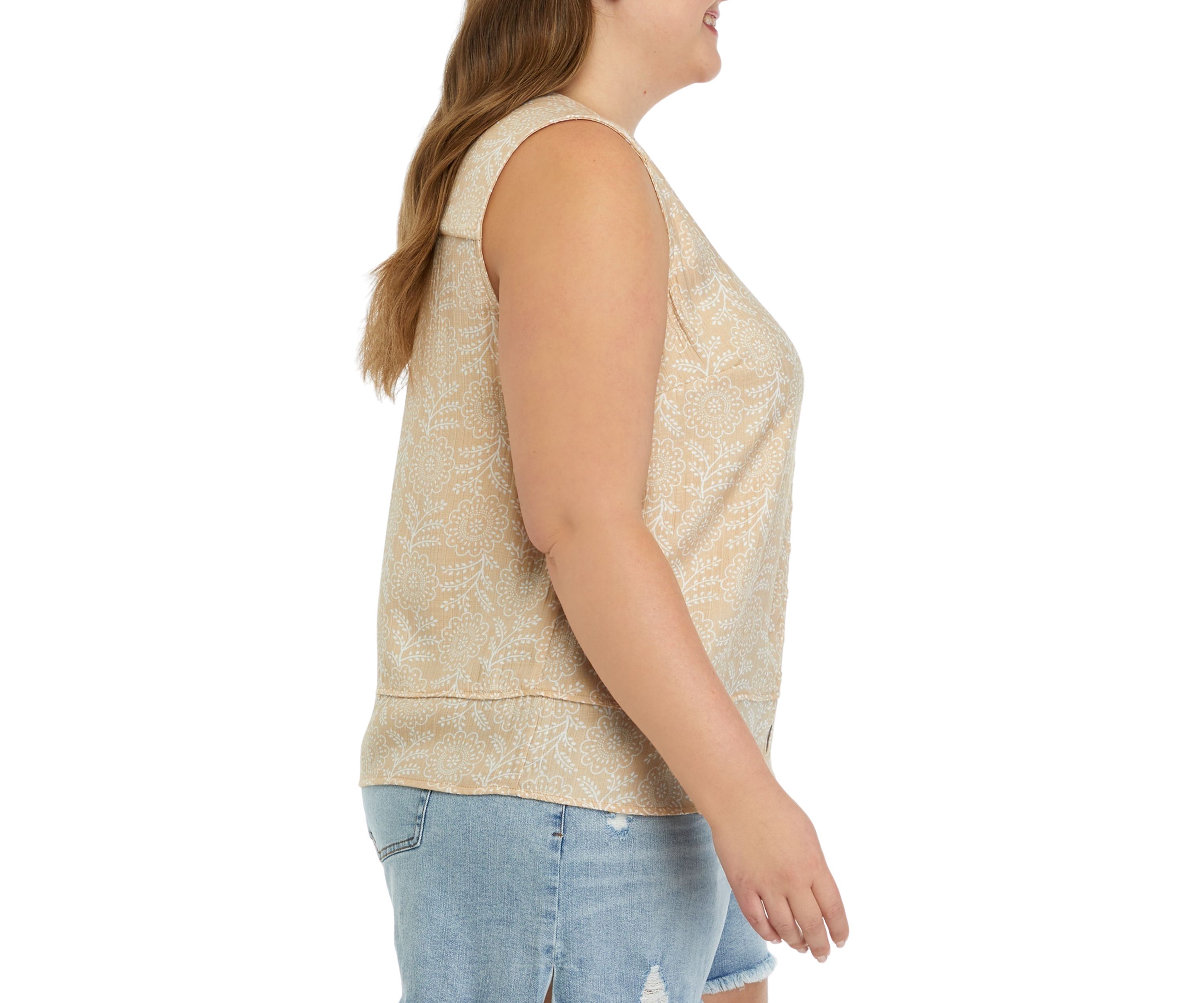 Plus Size Printed Tank 