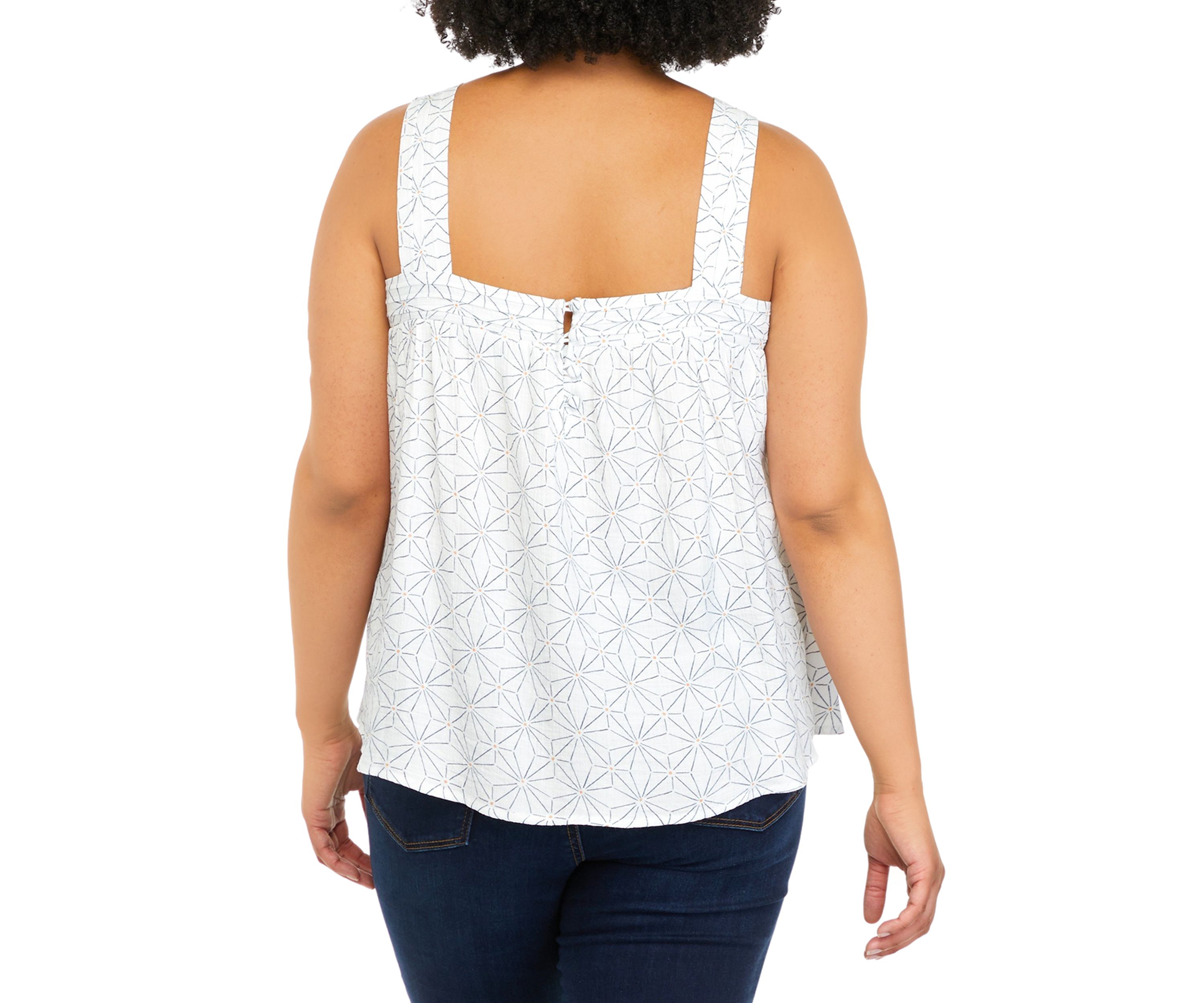 Plus Size Square Neck Tank Top 