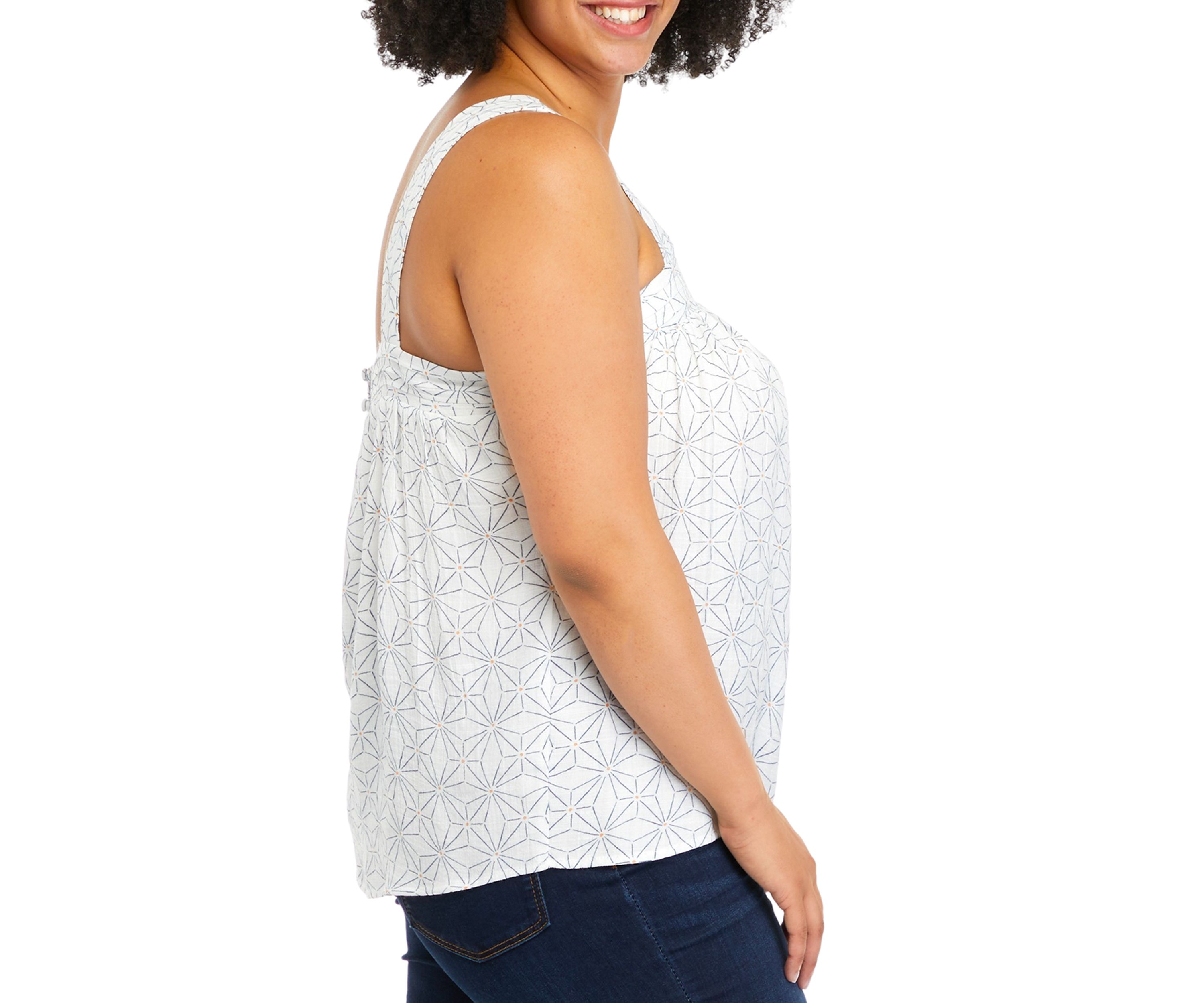 Plus Size Square Neck Tank Top 