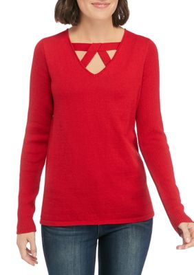 Kim Rogers® Petite Long Sleeve Must Have Sweater | belk