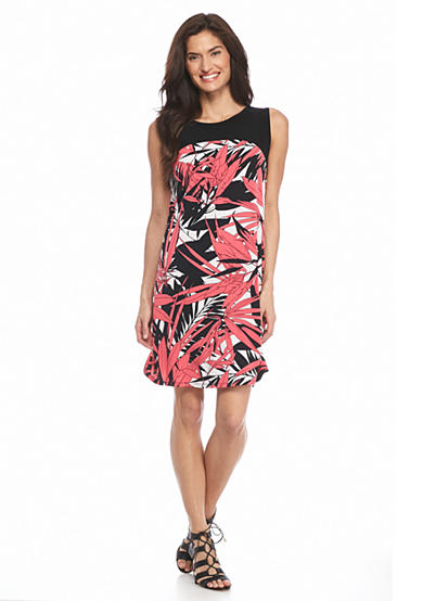 Kim Rogers® Petite Sleeveless Printed Dress - Belk.com
