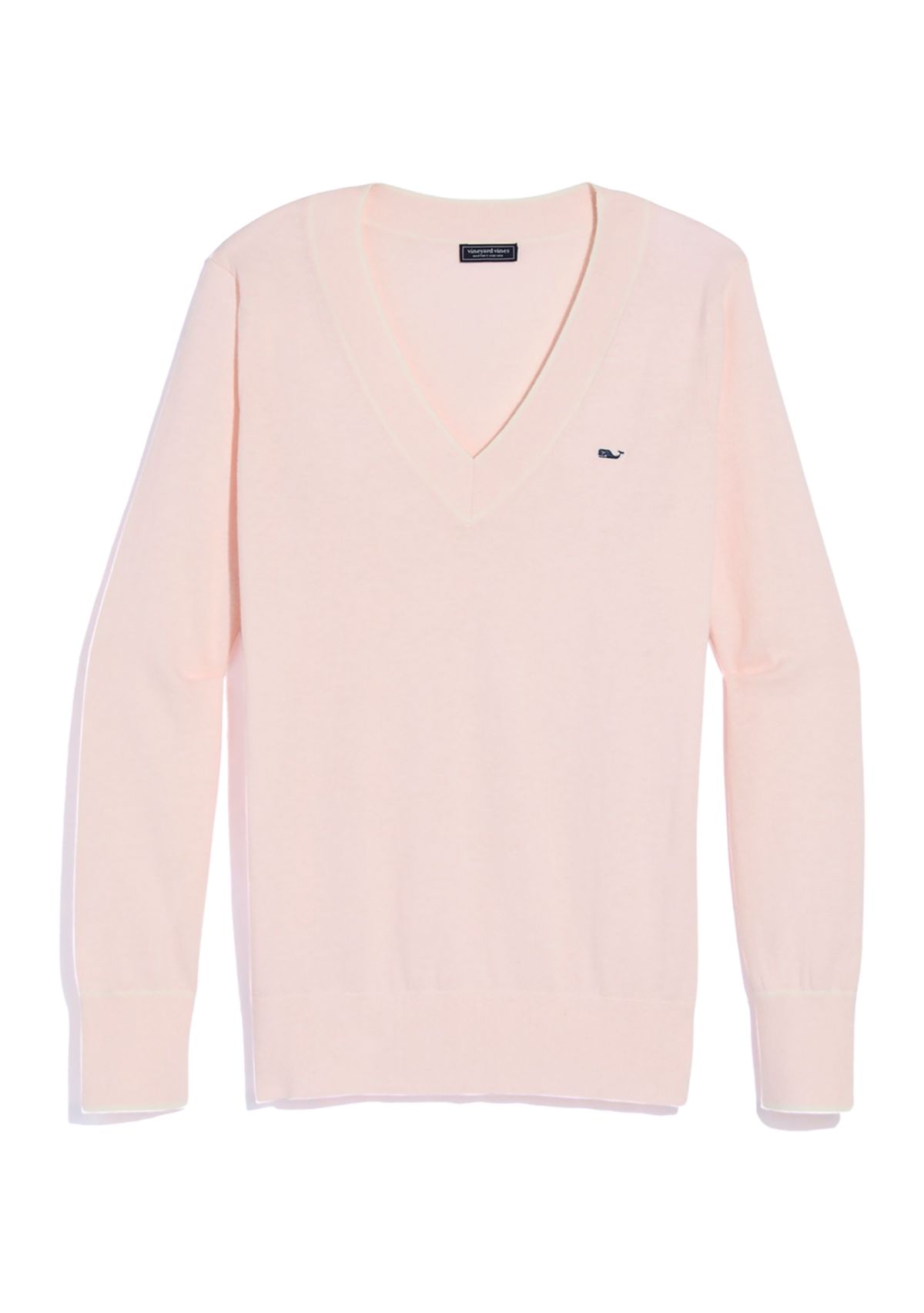 Womens Heritage Tipped V-Neck Sweater