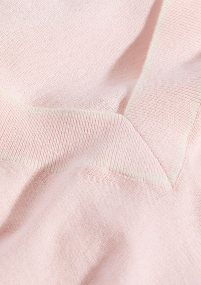 Womens Heritage Tipped V-Neck Sweater