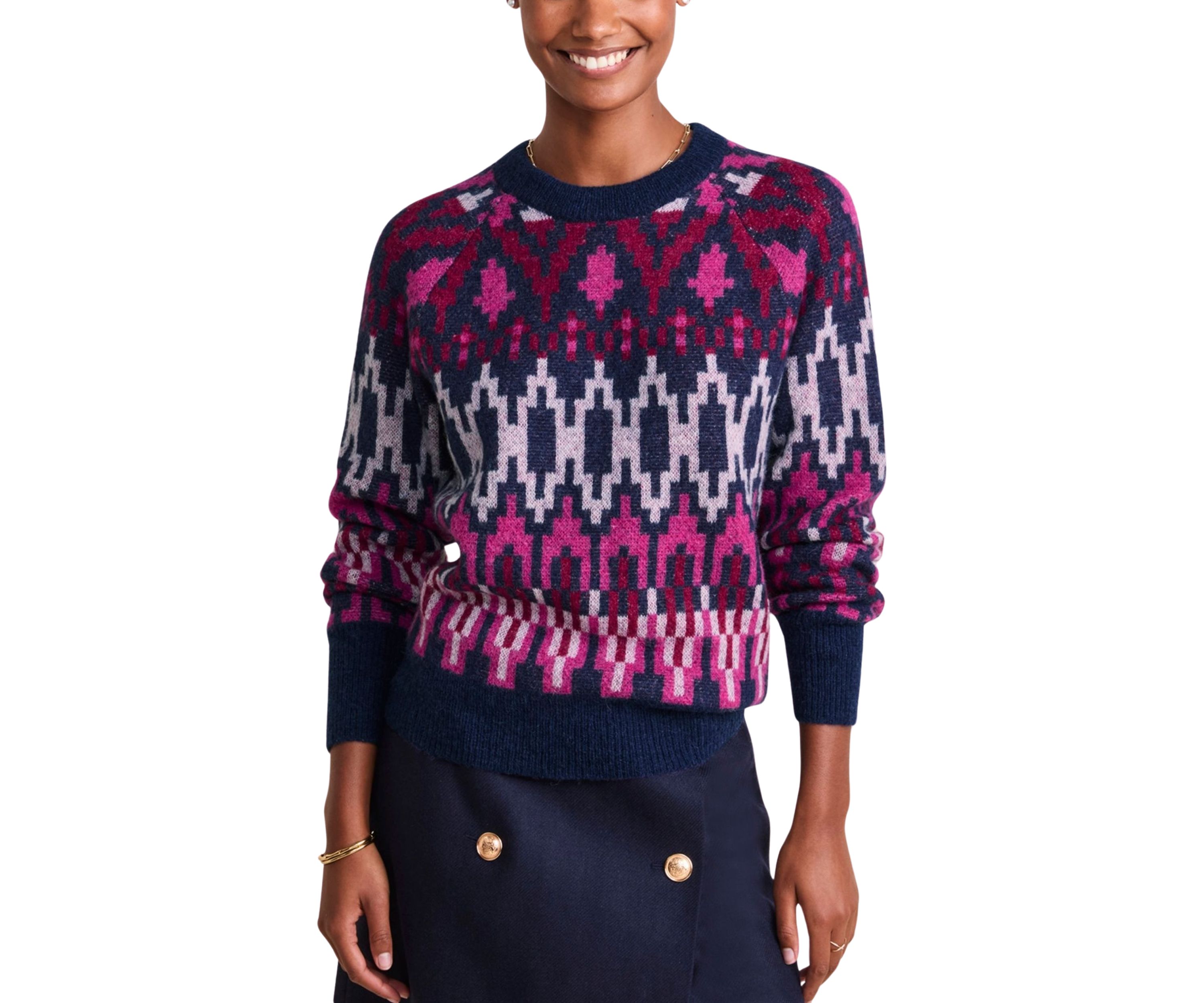 Fair Isle Crew Neck Sweater