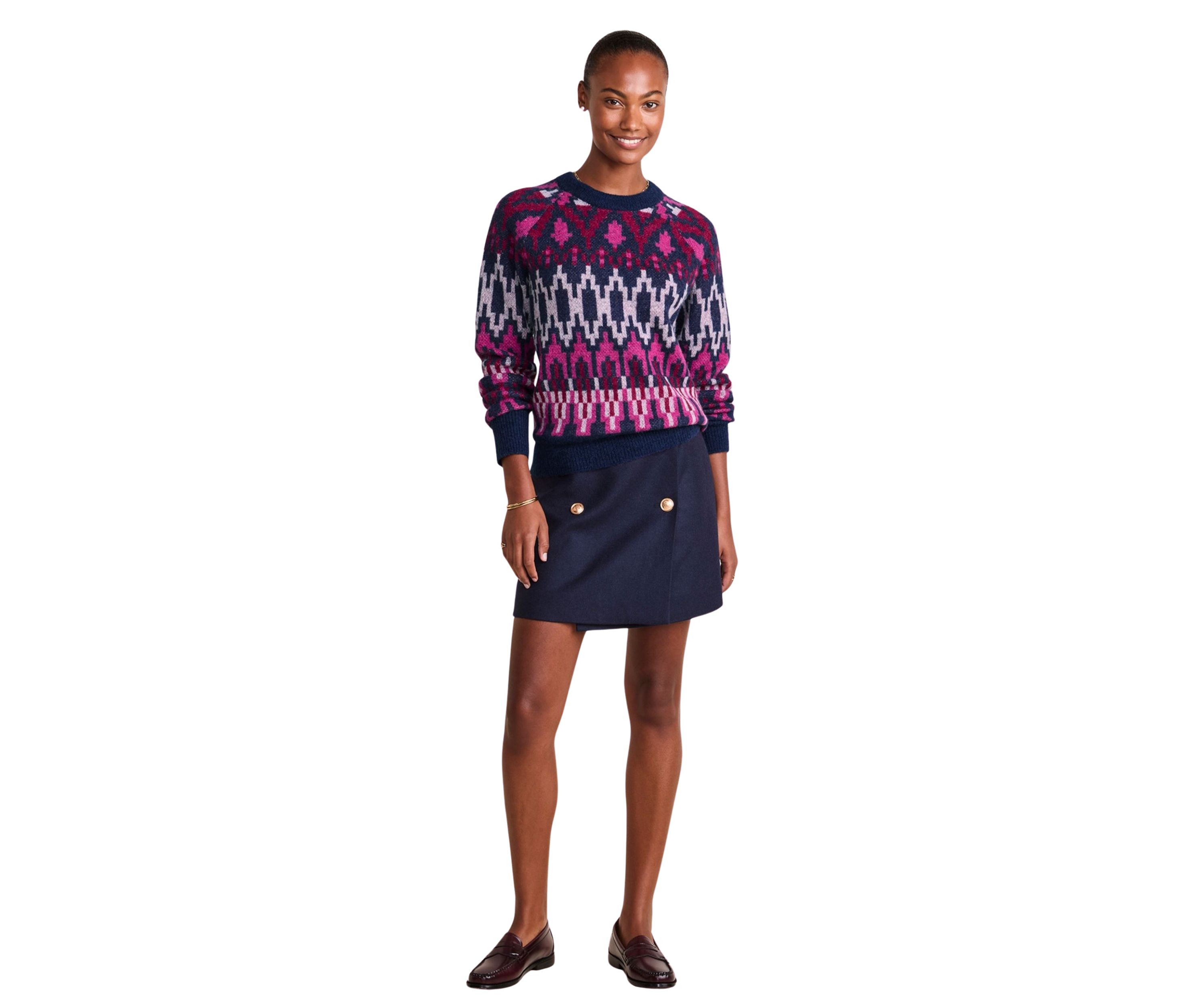 Fair Isle Crew Neck Sweater