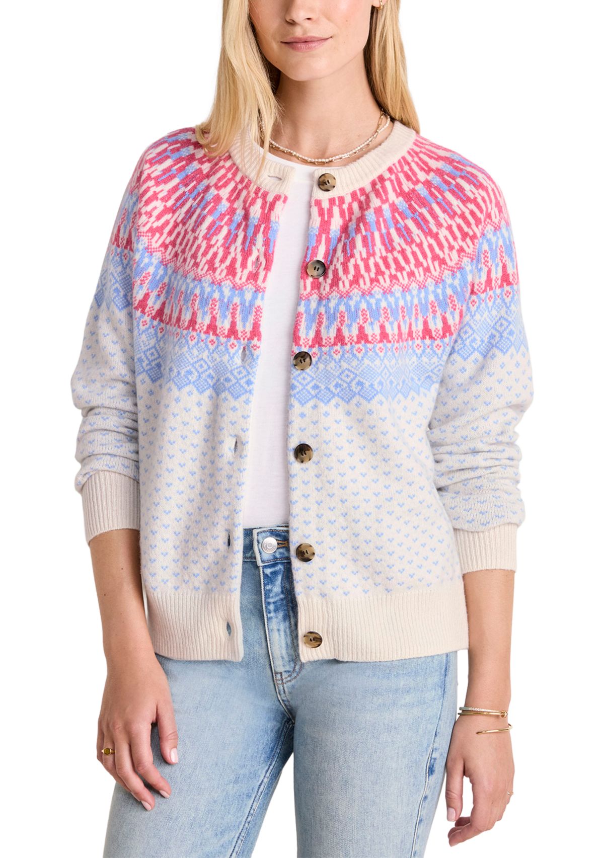 Fairisle Cardigan Sweater 