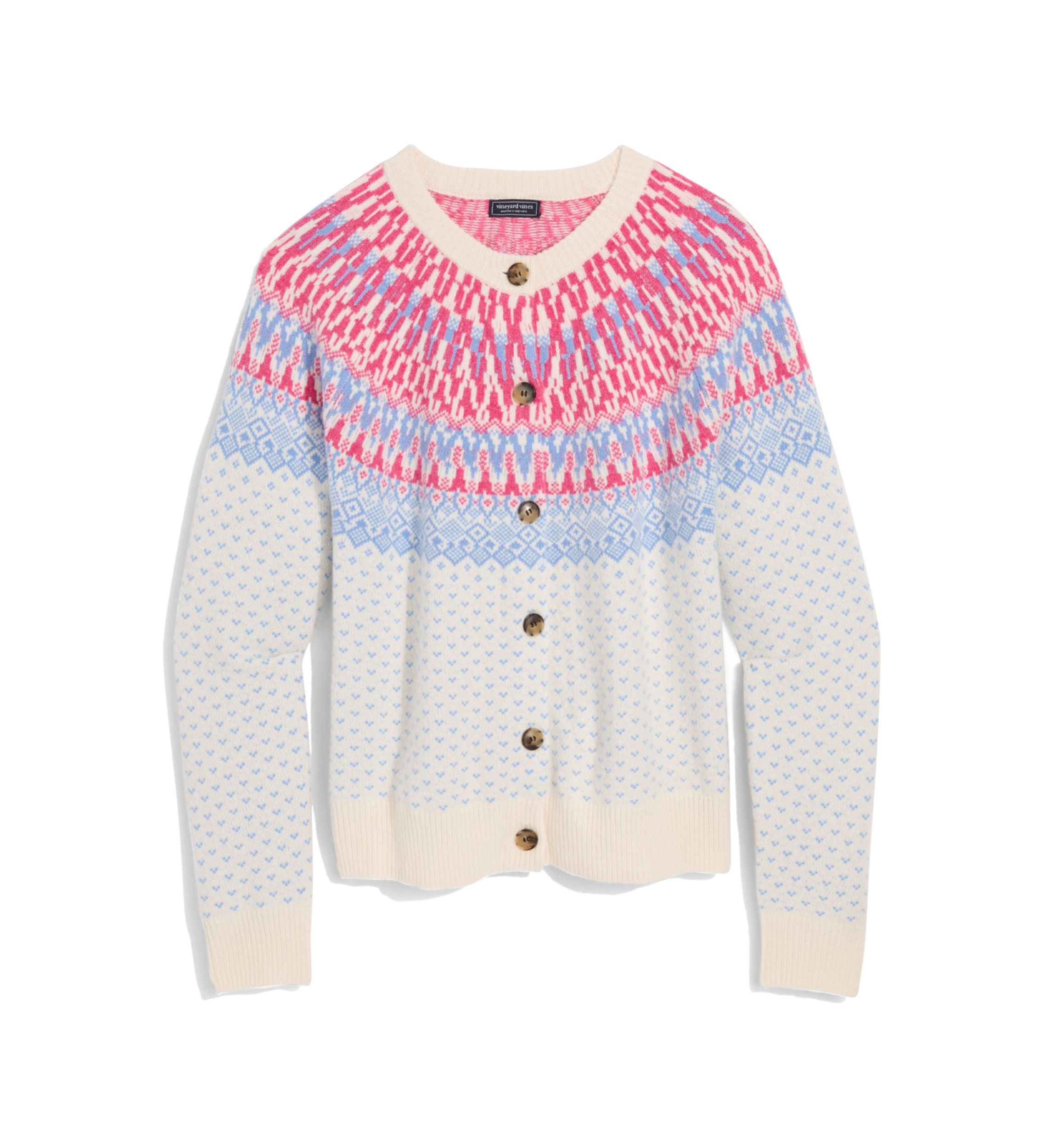 Fairisle Cardigan Sweater 